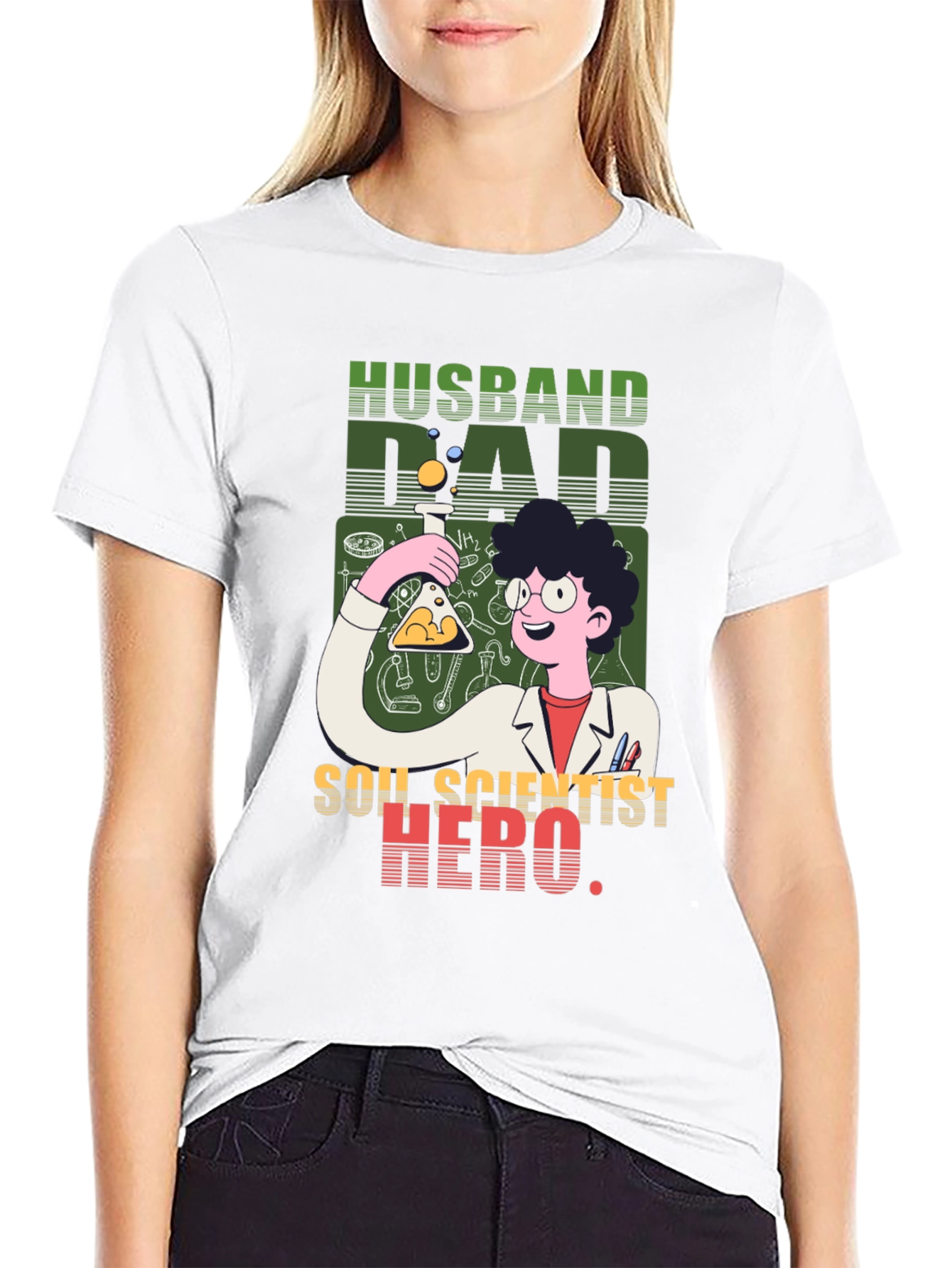 Husband Dad Soil Scientist Hero T-Shirt