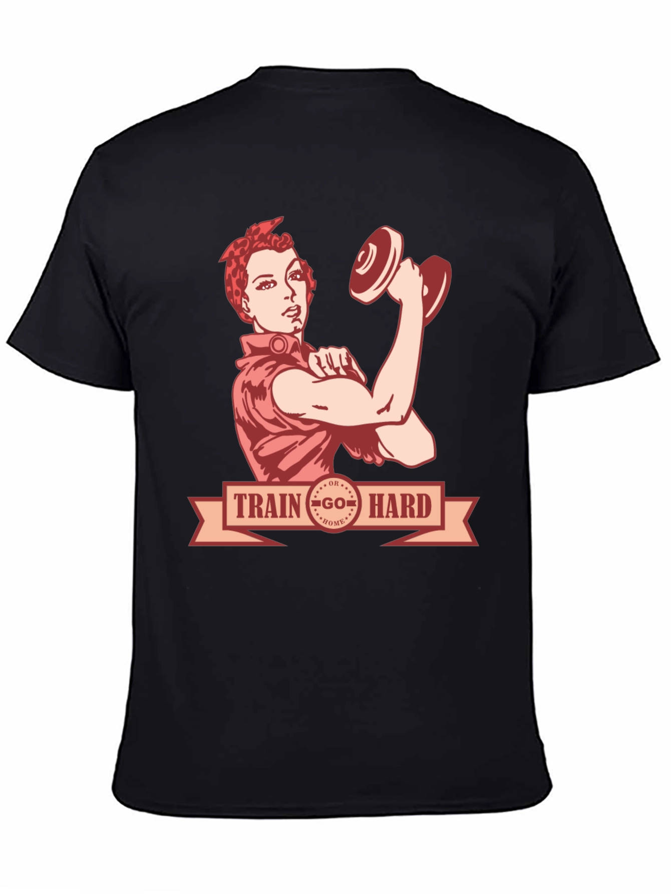 Retro Train Hard Graphic T-Shirt