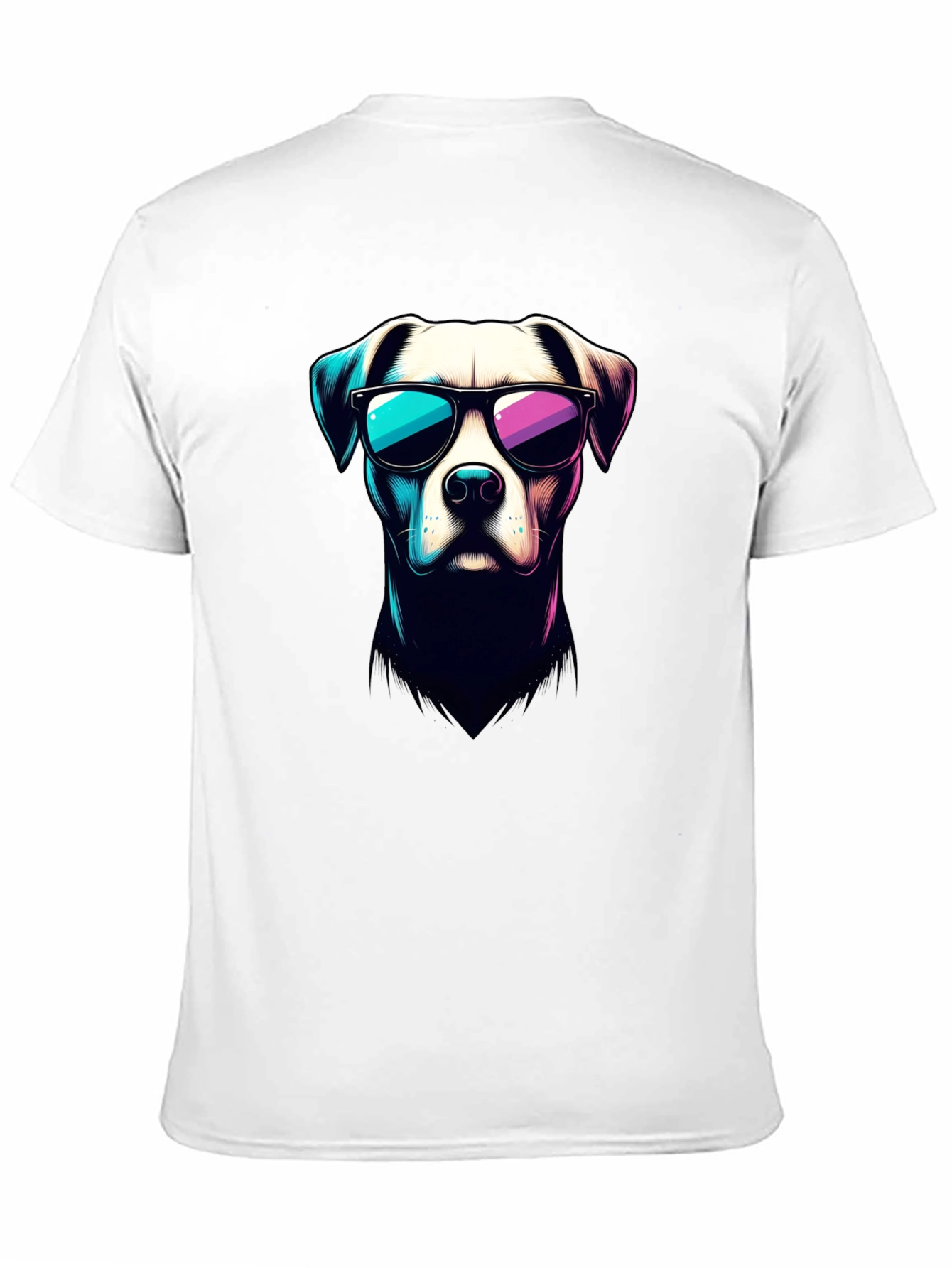 Cool Dog Graphic T-Shirt - Stylish Black Tee
