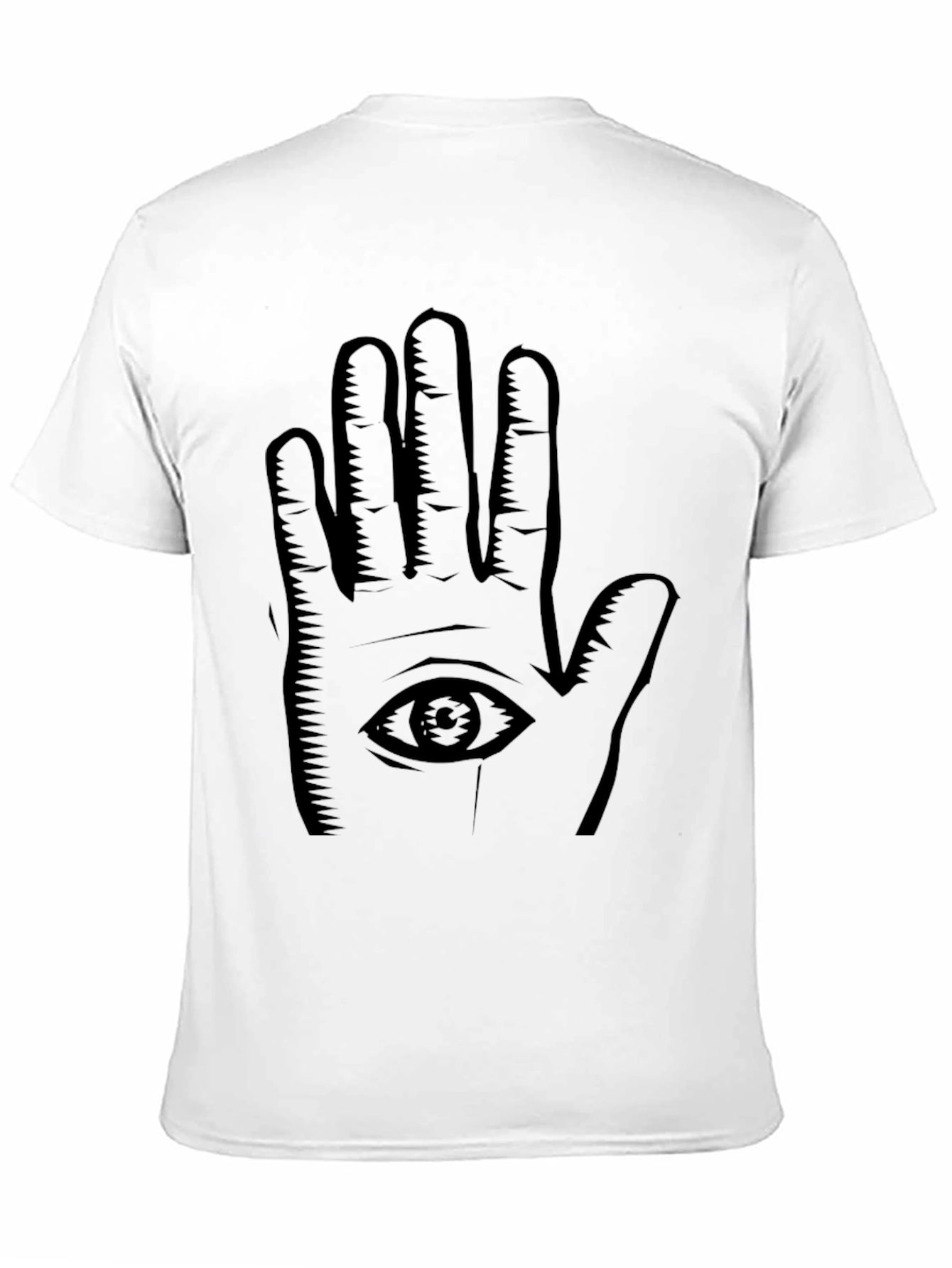 Eye Hand Graphic Black T-Shirt