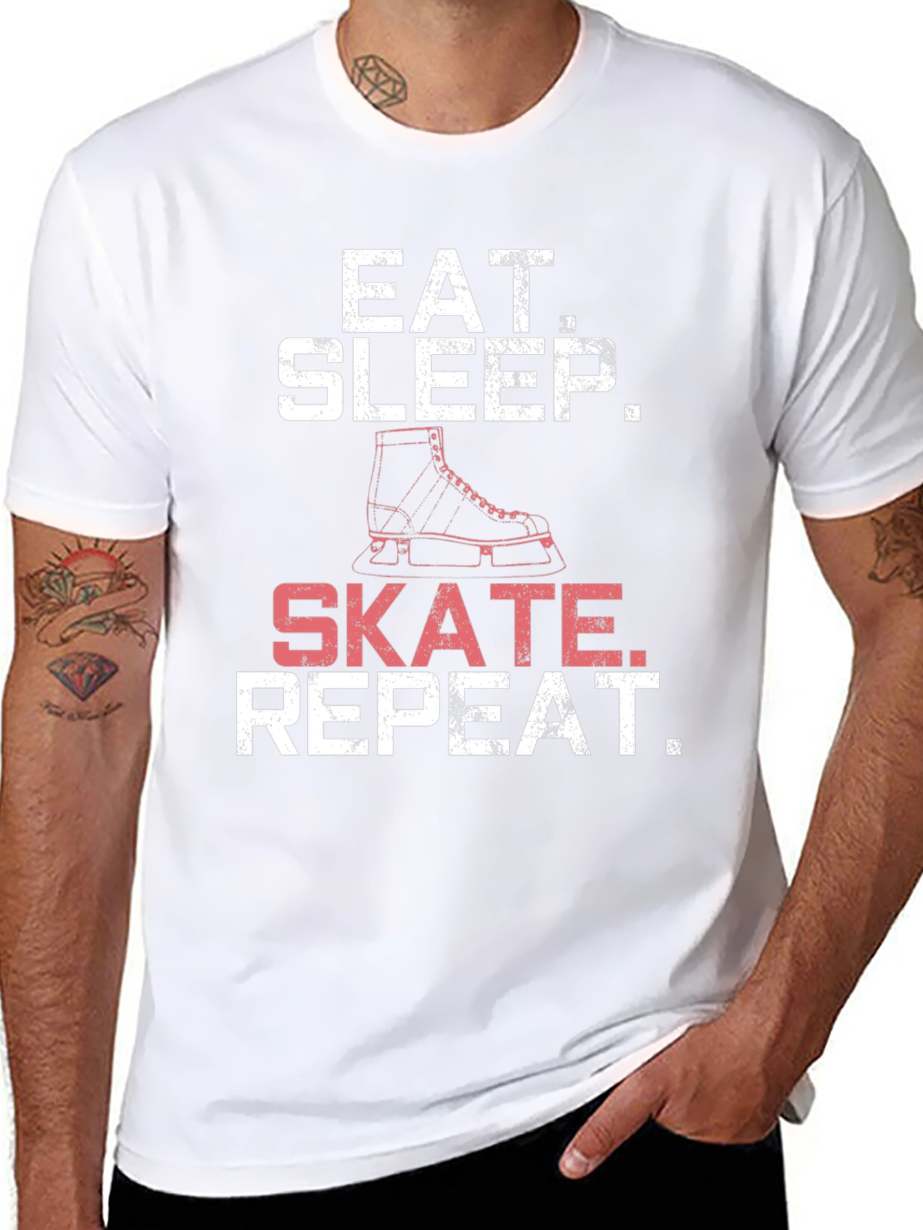Eat Sleep Skate Repeat T-Shirt - Skating Tee