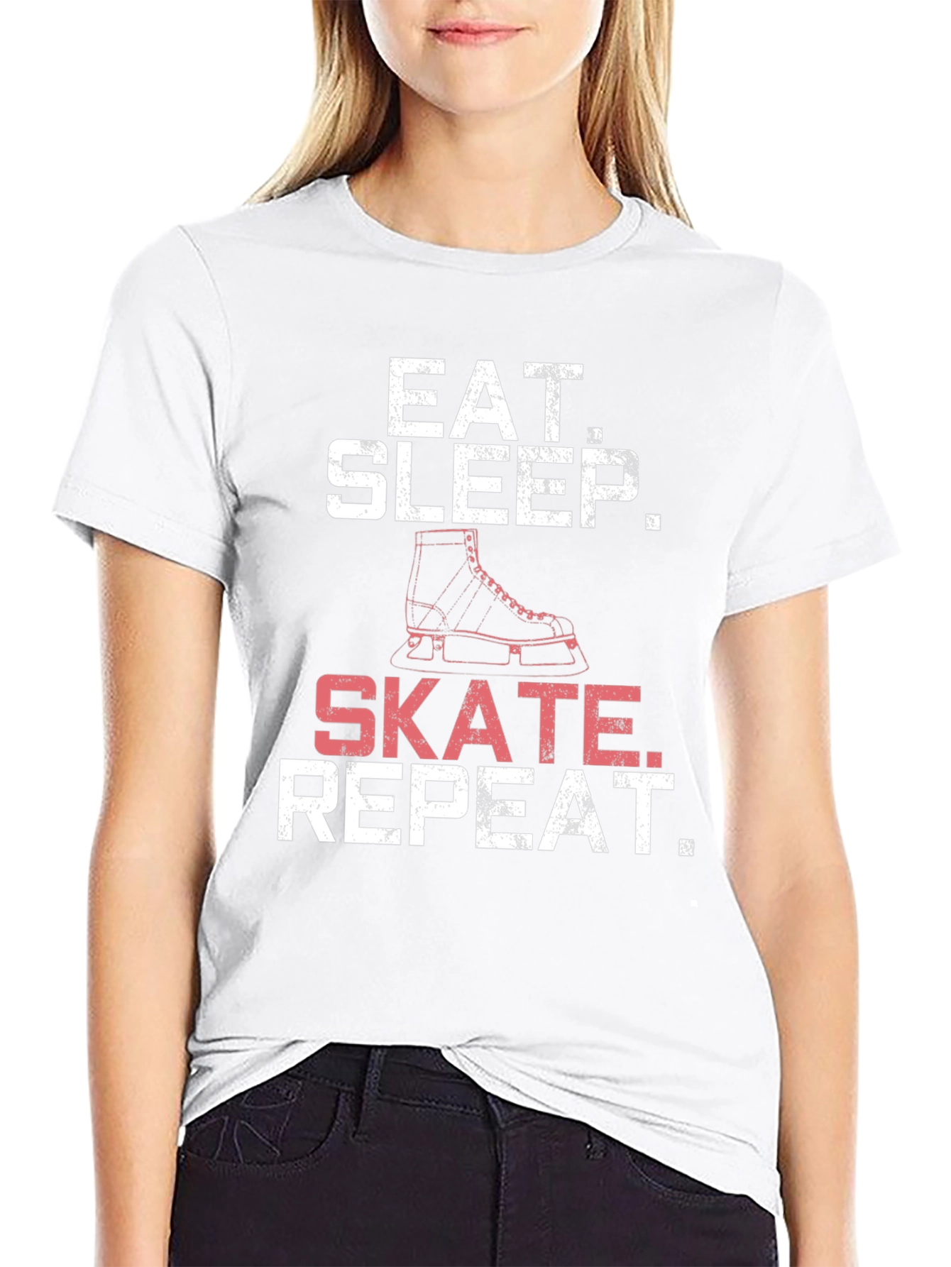 Eat Sleep Skate Repeat T-Shirt - Skating Tee