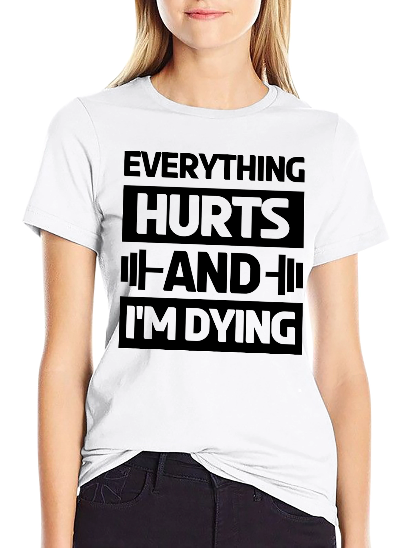 Everything Hurts Funny Workout Gym T-Shirt