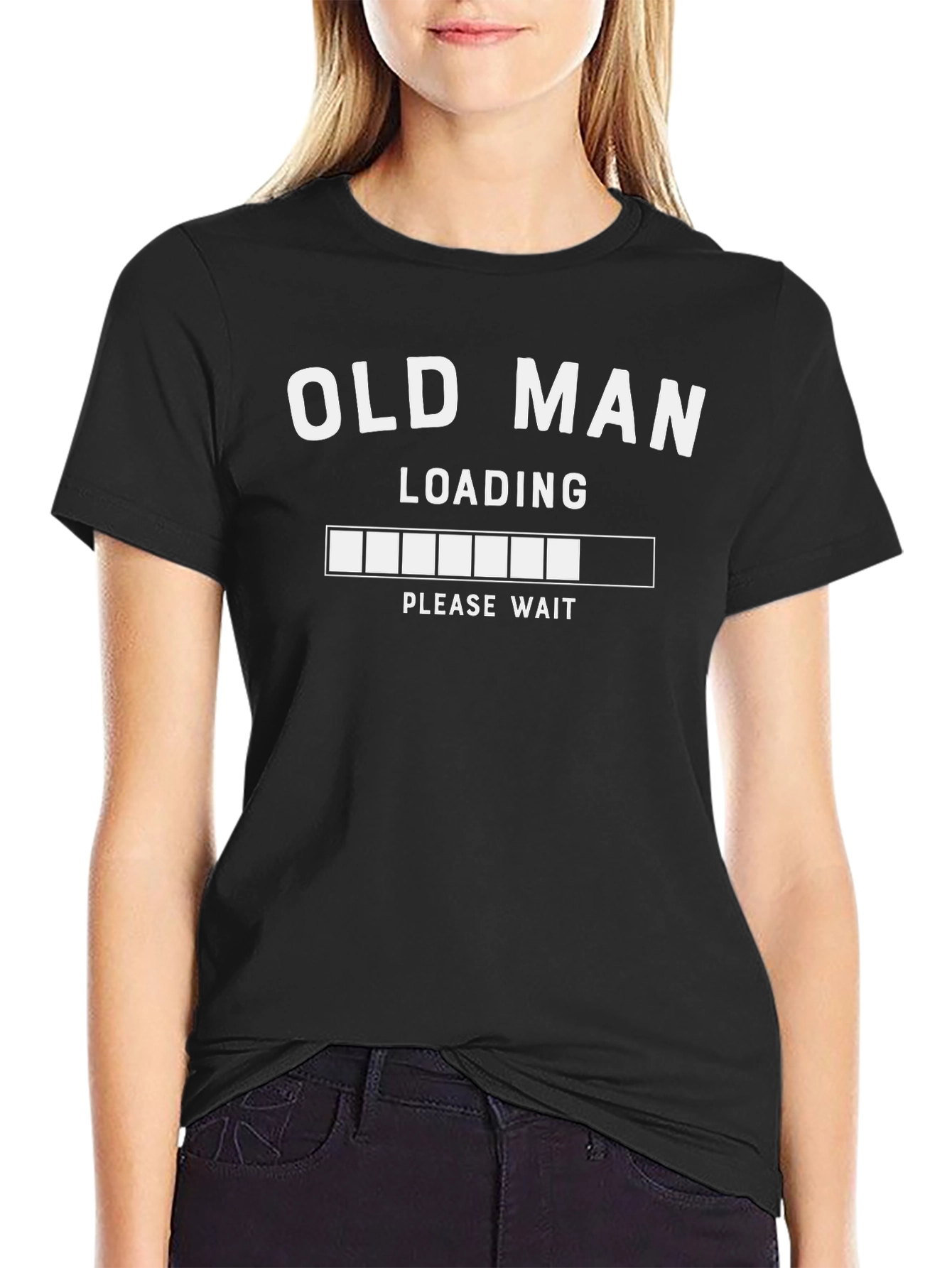 Old Man Loading Funny Graphic T-Shirt