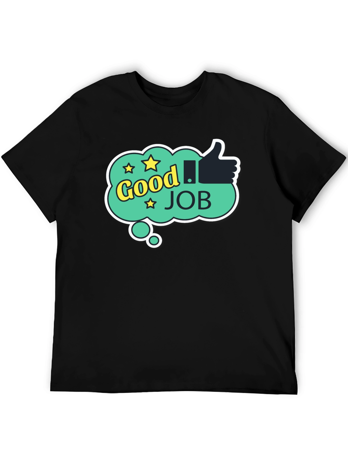 Good Job Graphic Tee - Mens Black Cotton T-Shirt