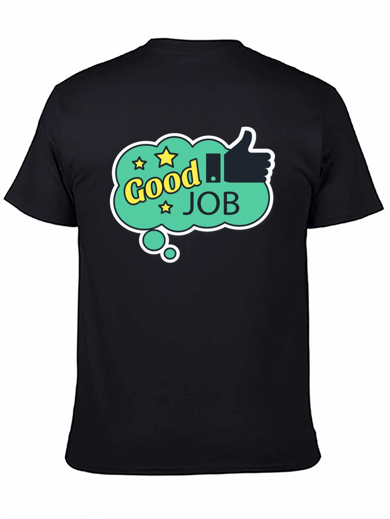 Good Job Graphic Tee - Mens Black Cotton T-Shirt
