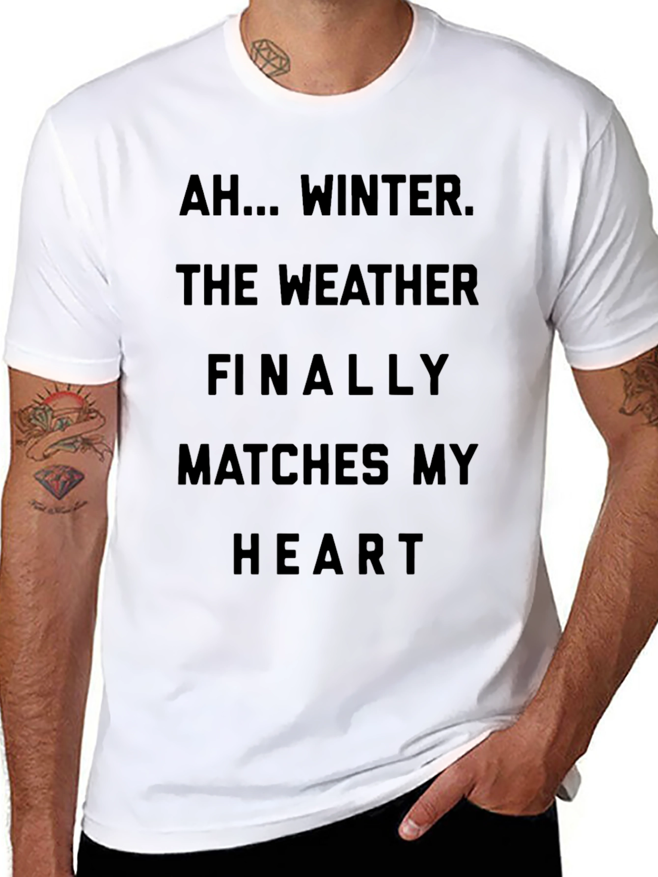Winter Heart T-Shirt - Dark Humor Apparel