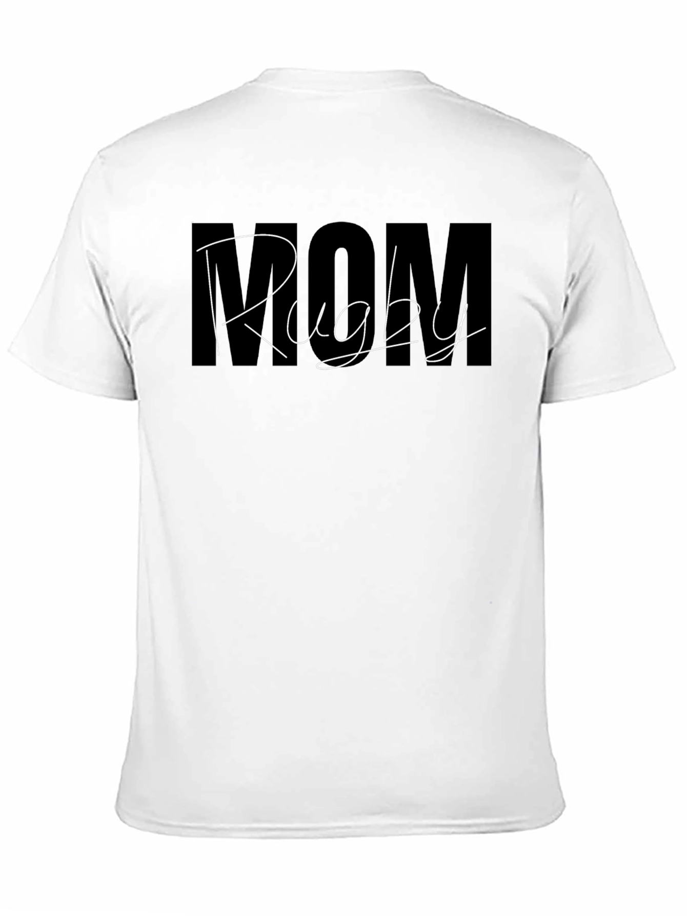 Rugby Mom Graphic T-Shirt - Black Cotton Tee
