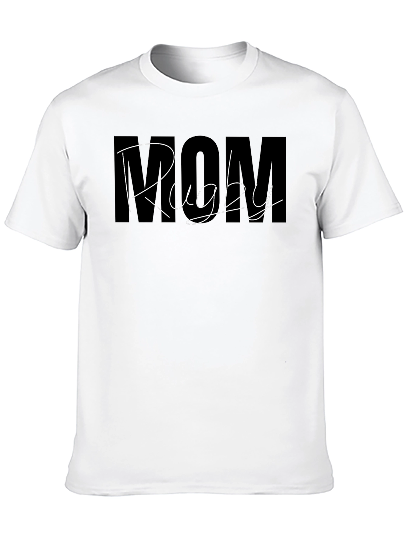 Rugby Mom Graphic T-Shirt - Black Cotton Tee