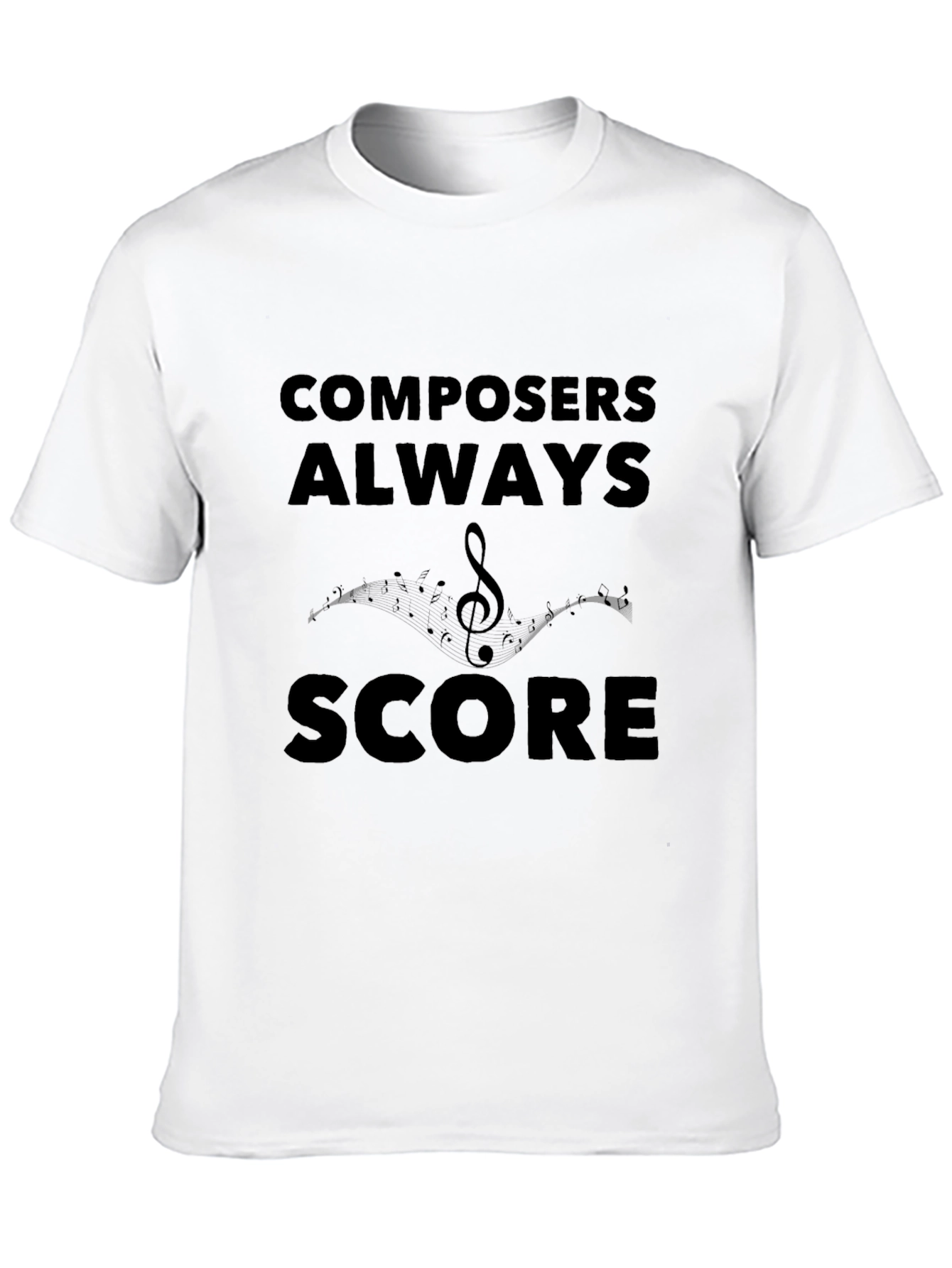 Composers Always Score Black Graphic T-Shirt