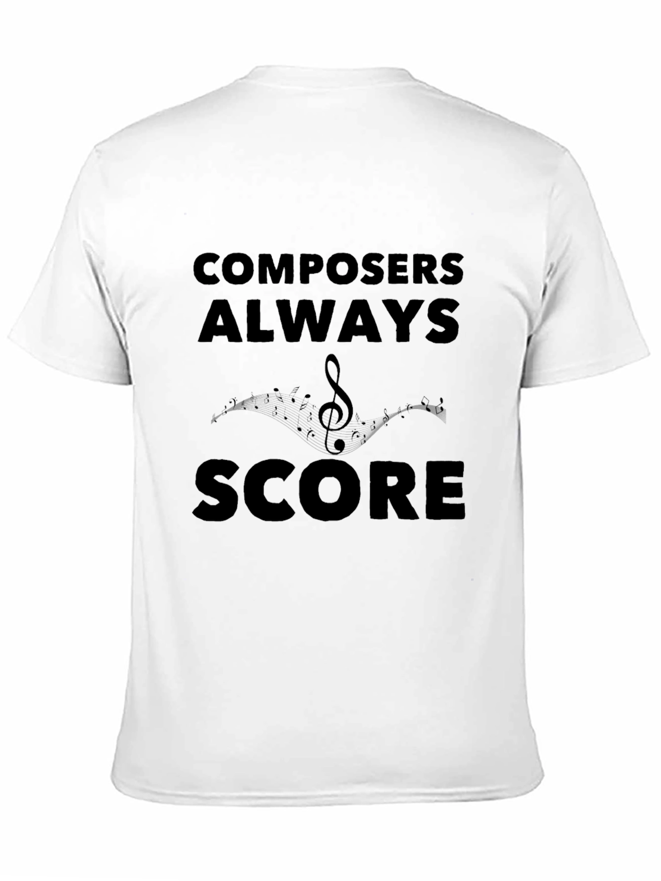 Composers Always Score Black Graphic T-Shirt