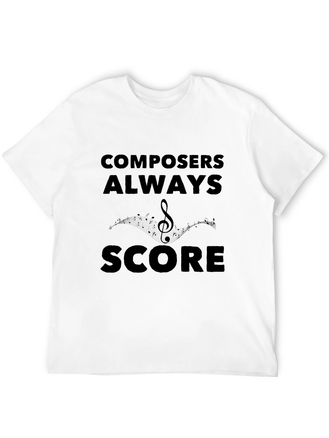 Composers Always Score Black Graphic T-Shirt