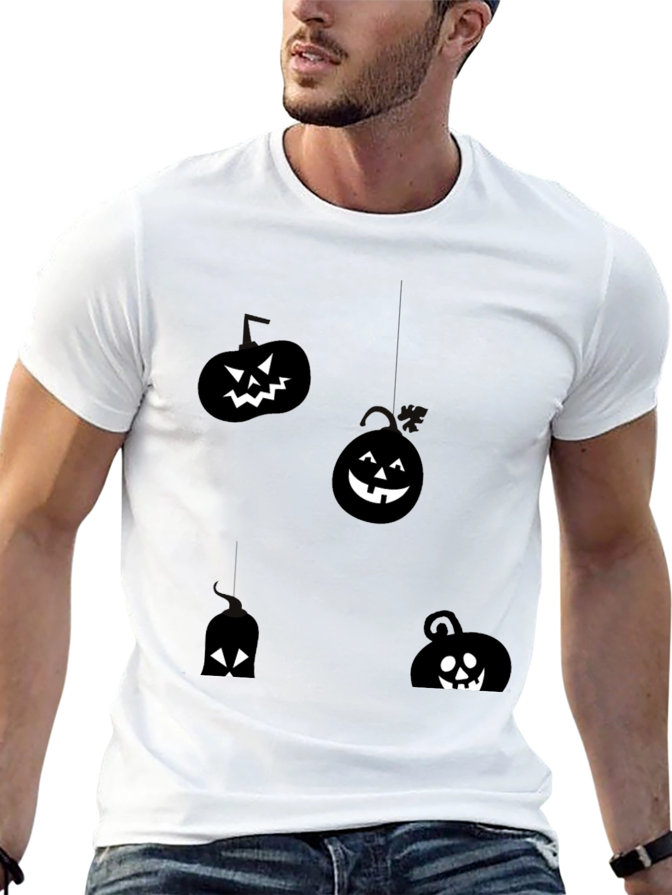 Halloween Pumpkin Graphic T-Shirt