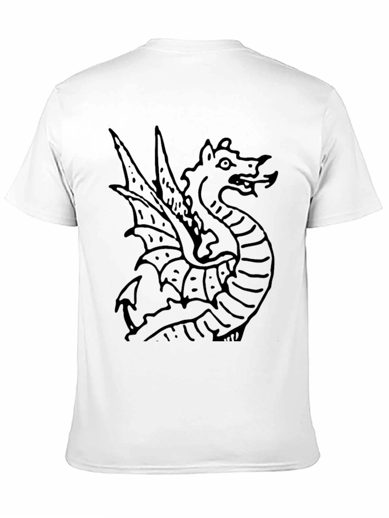 Dragon Graphic Black T-Shirt - Bold Statement Tee