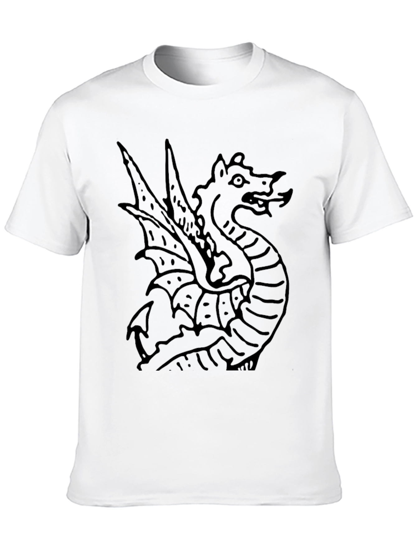 Dragon Graphic Black T-Shirt - Bold Statement Tee