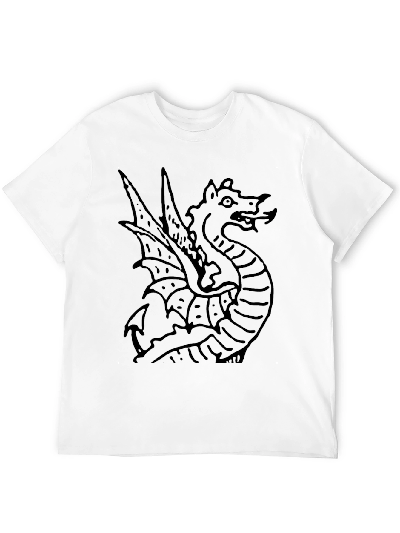 Dragon Graphic Black T-Shirt - Bold Statement Tee