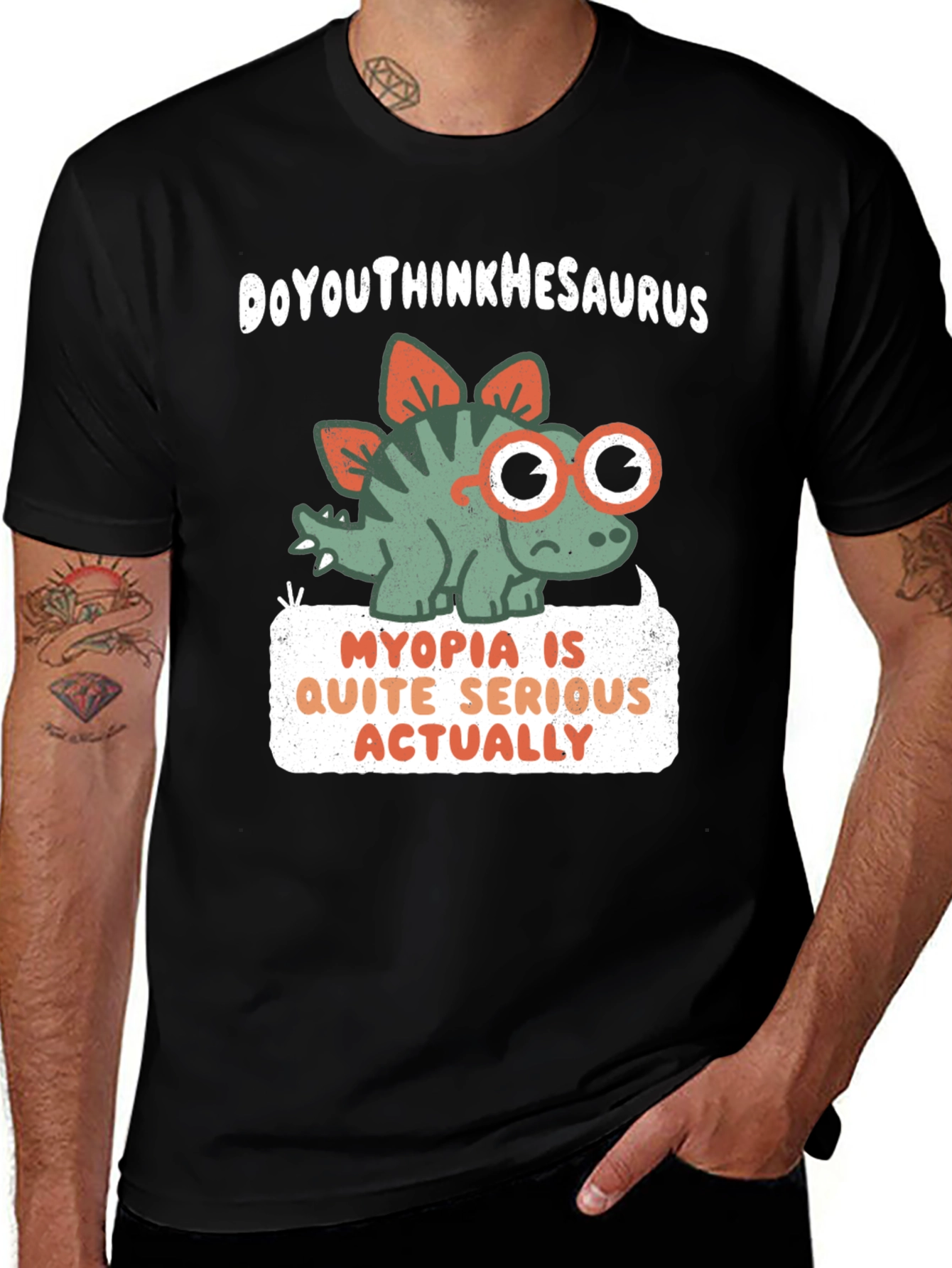 Myopia Serious Dinosaur T-Shirt