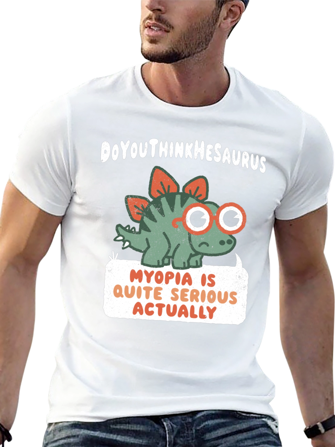 Myopia Serious Dinosaur T-Shirt