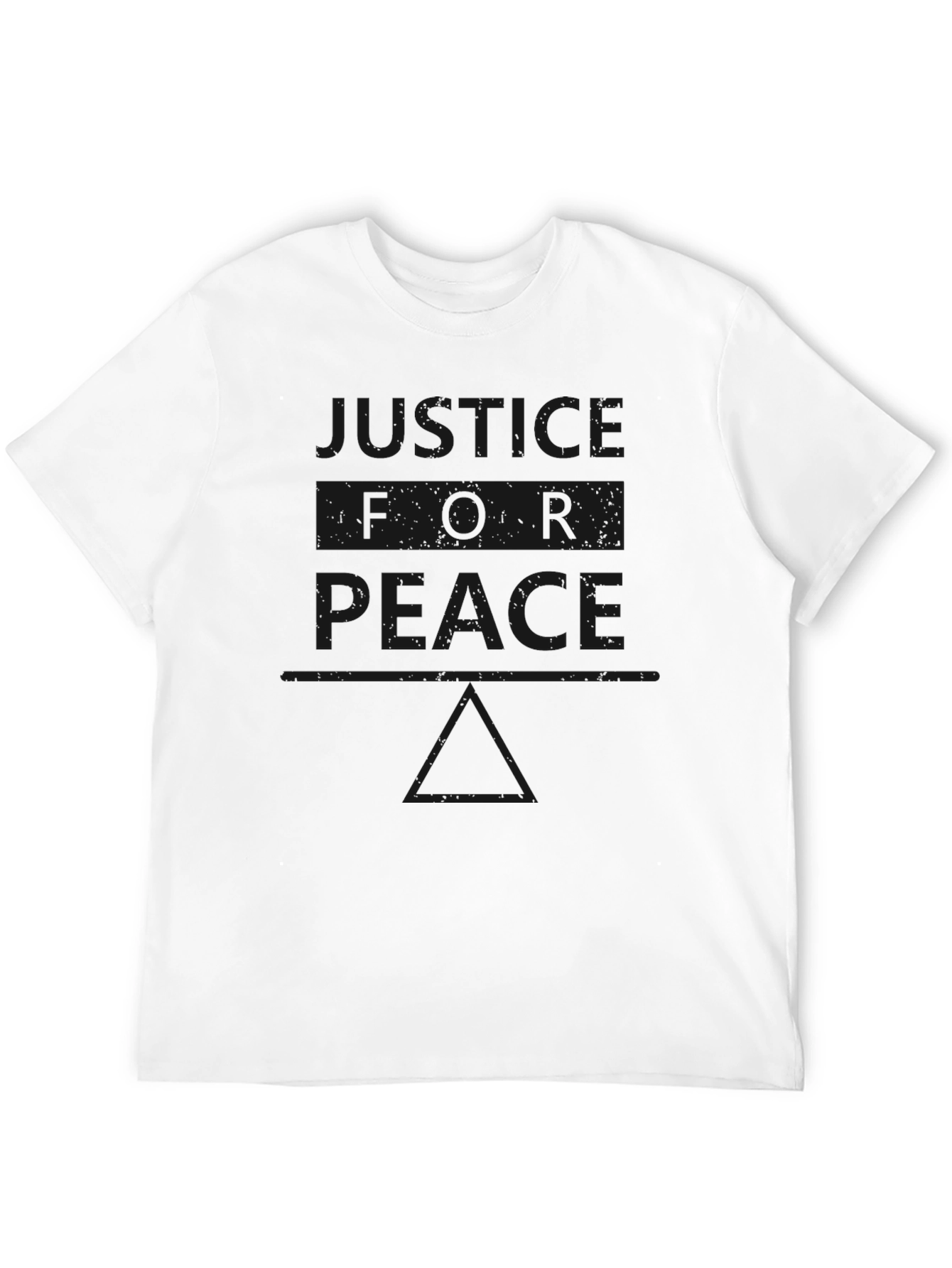 Justice & Peace T-Shirt - Classic Black