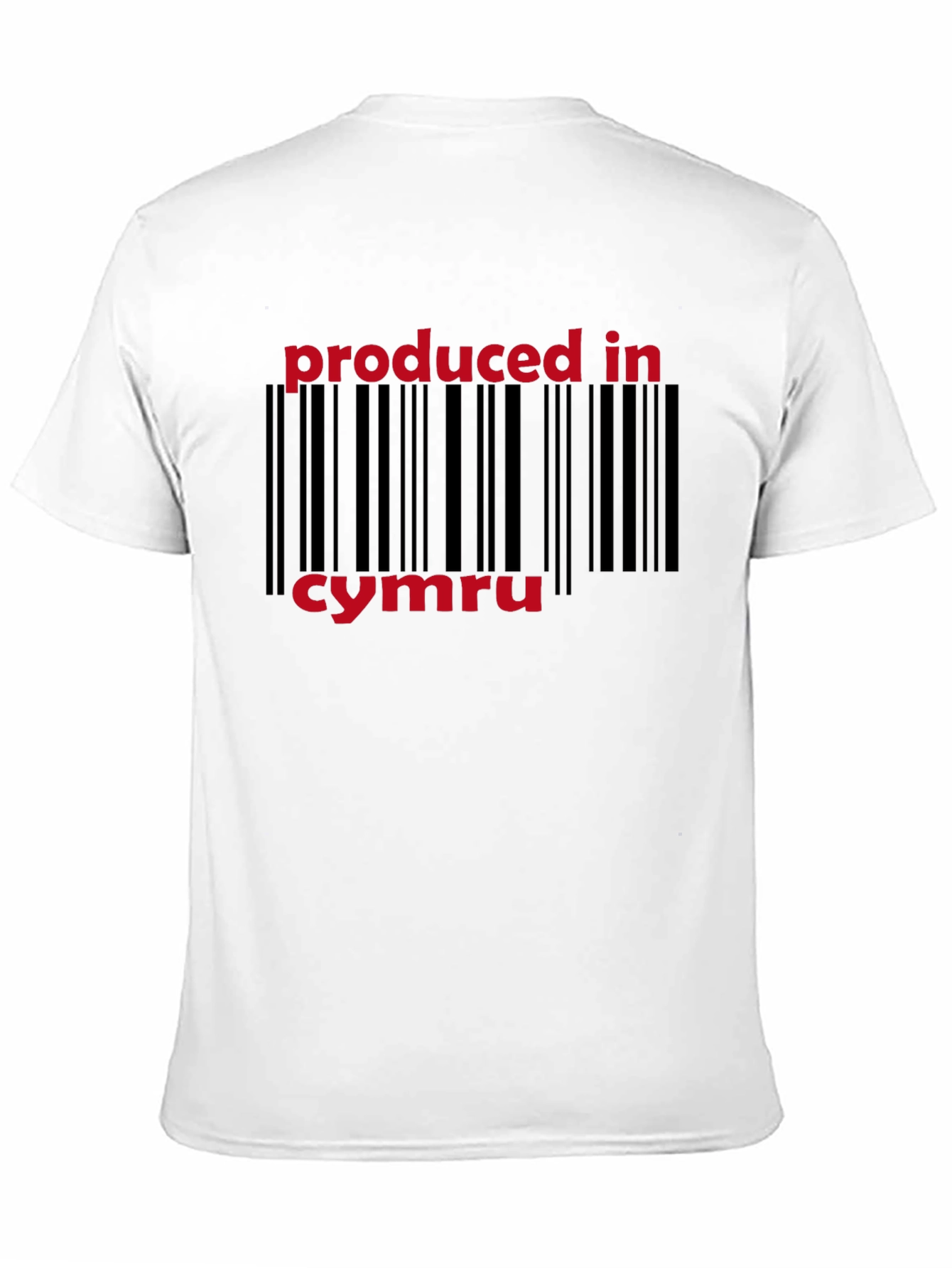 Produced in Cymru Black T-Shirt Welsh Pride
