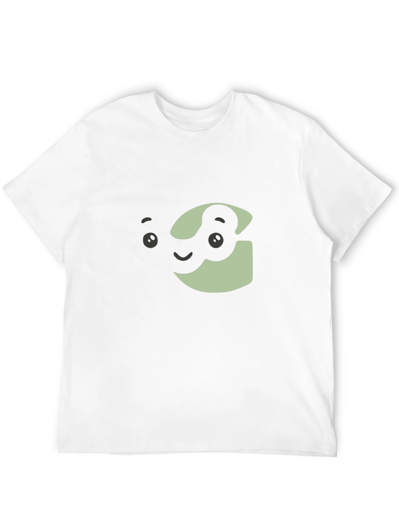 Cartoon Face Graphic Tee - Unisex Black T-Shirt