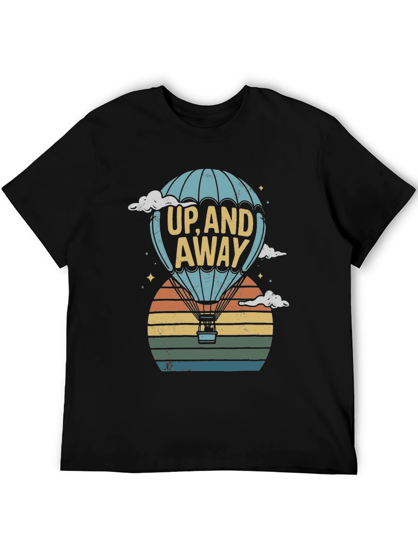Up and Away Hot Air Balloon Graphic Tee