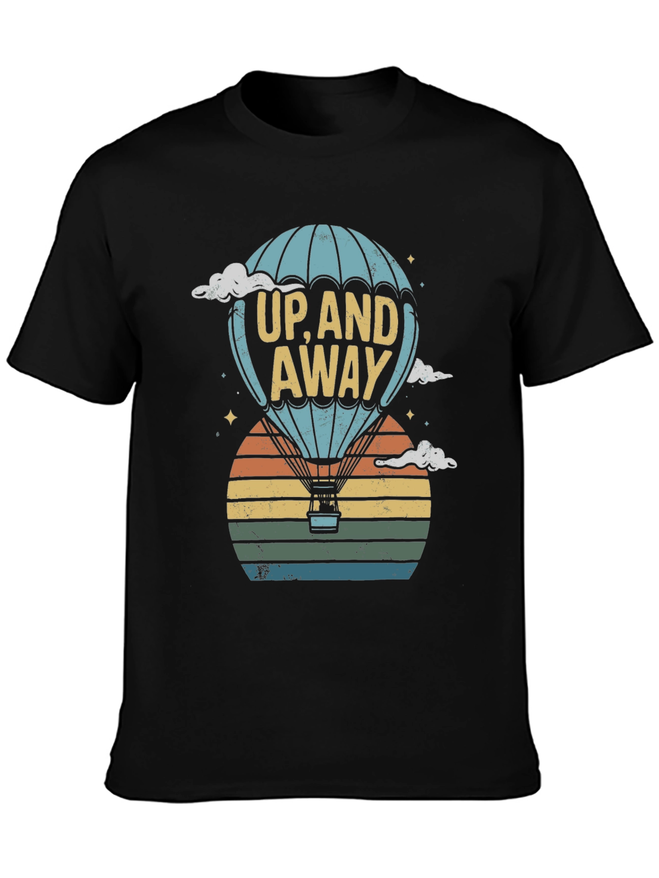 Up and Away Hot Air Balloon Graphic Tee
