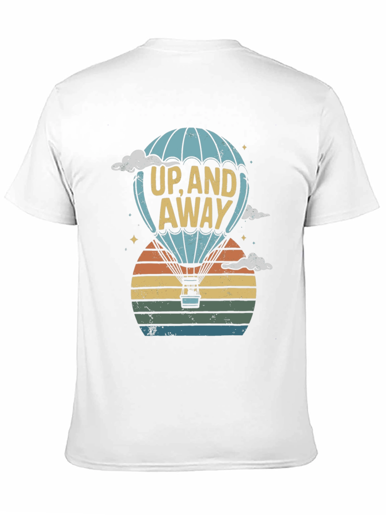 Up and Away Hot Air Balloon Graphic Tee