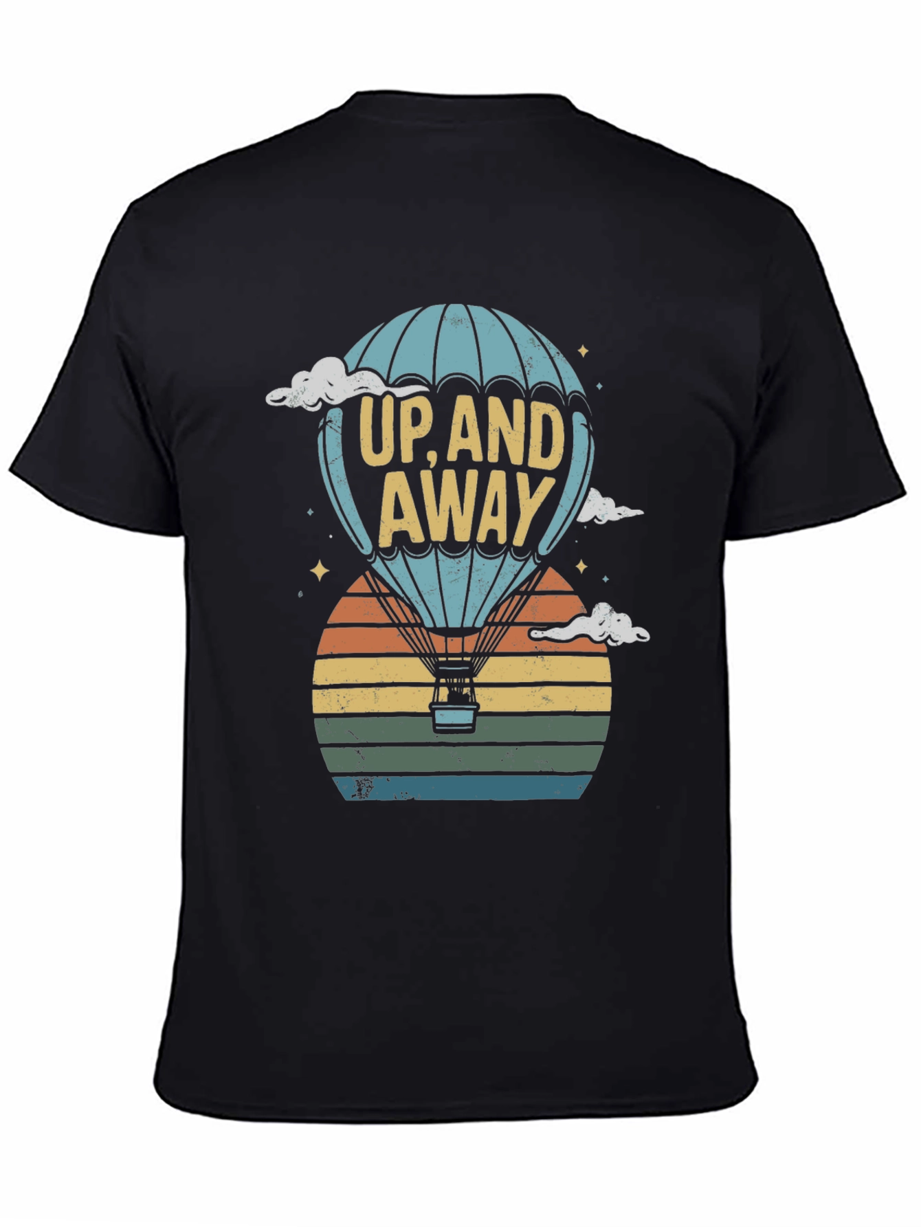 Up and Away Hot Air Balloon Graphic Tee