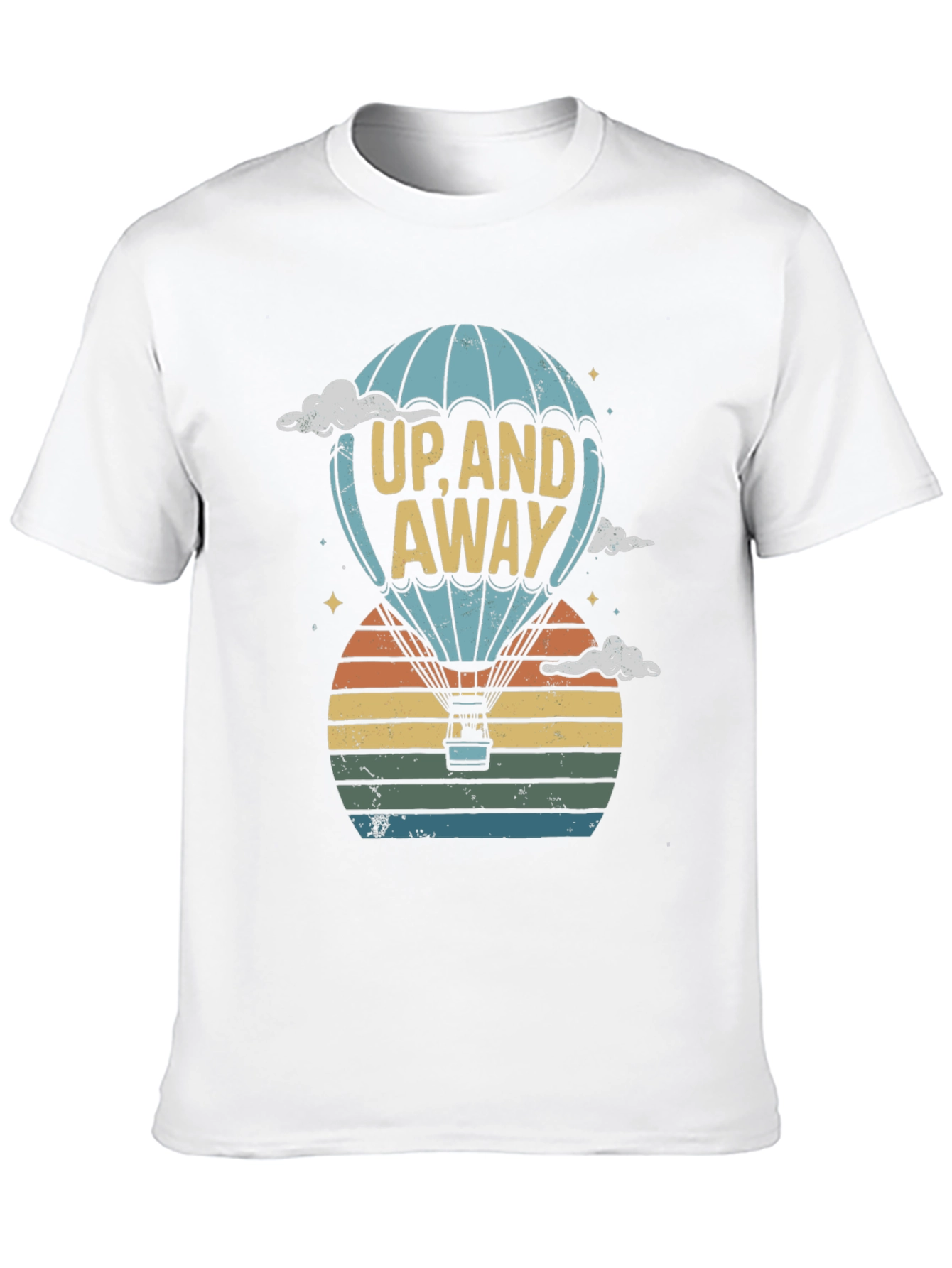 Up and Away Hot Air Balloon Graphic Tee