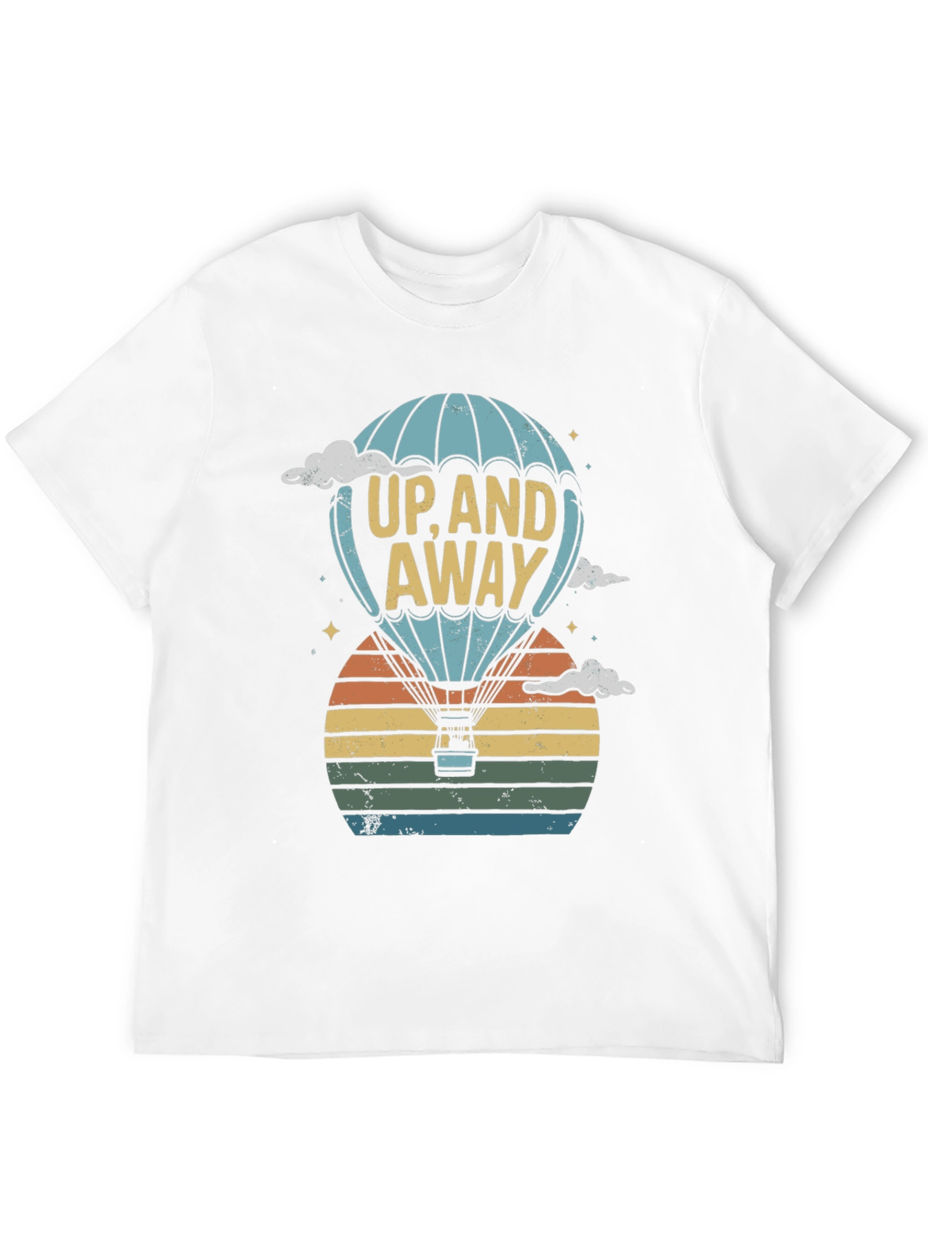 Up and Away Hot Air Balloon Graphic Tee
