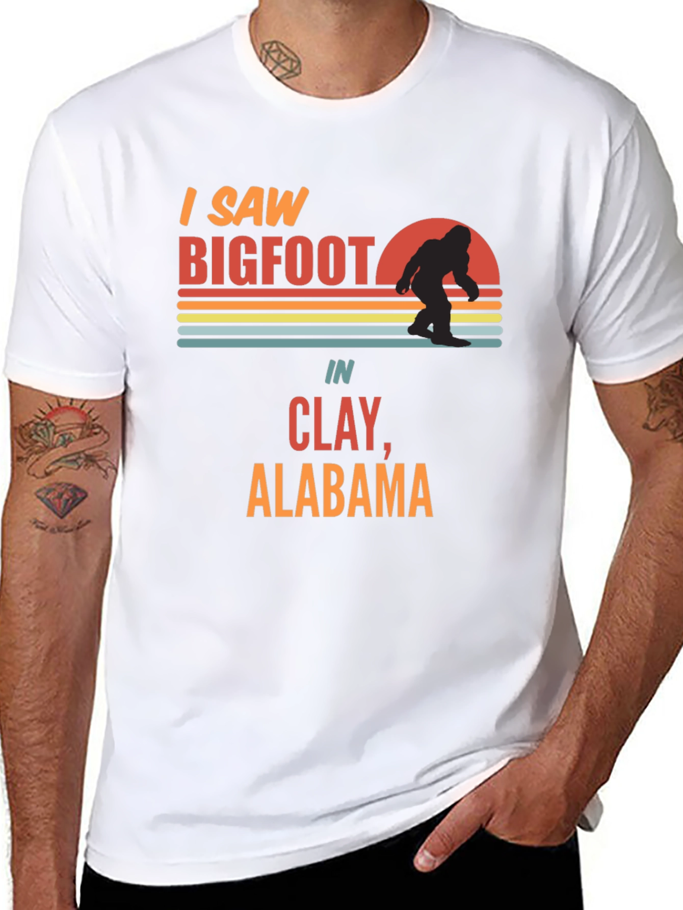 I Saw Bigfoot T-Shirt - Clay Alabama Bigfoot Tee