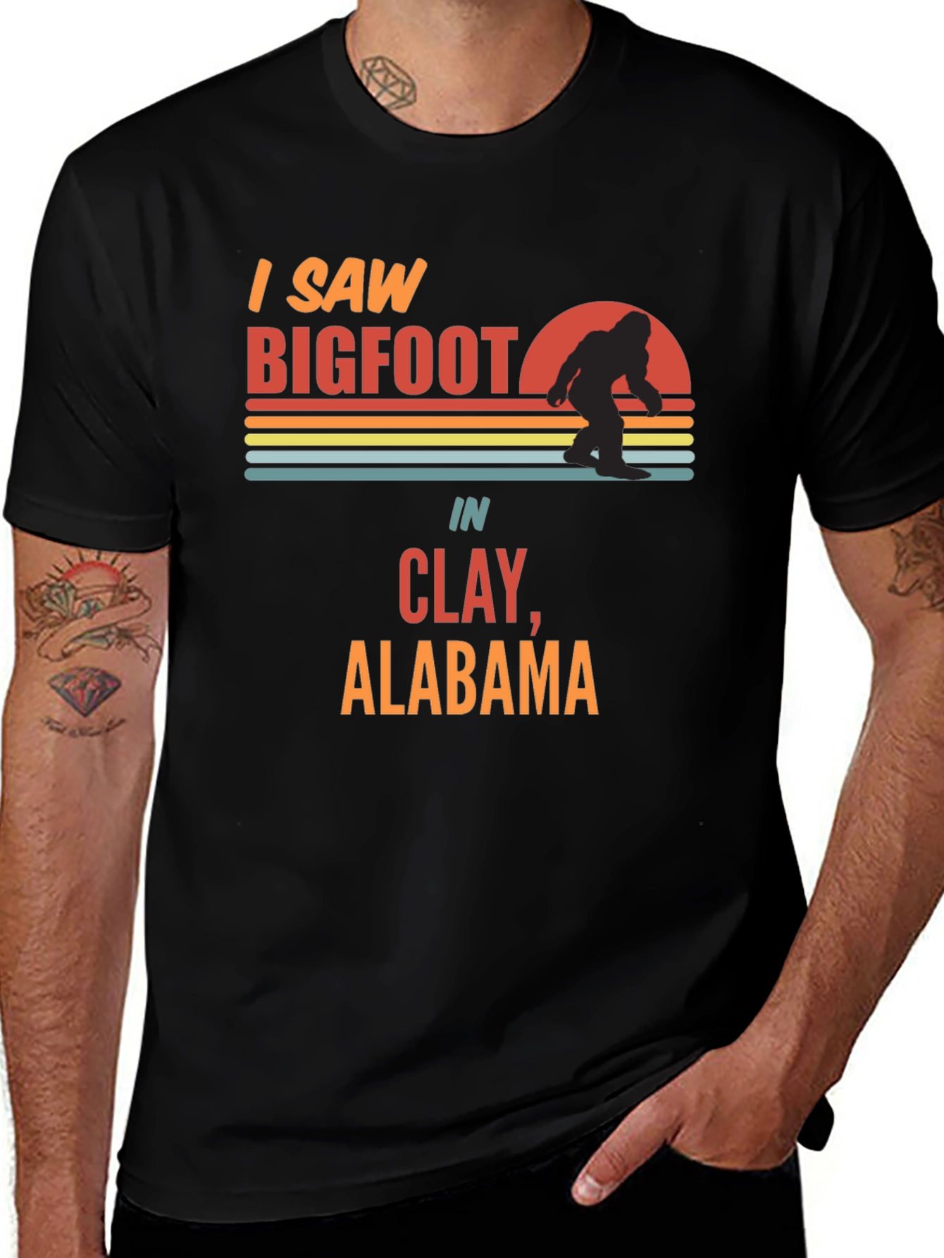 I Saw Bigfoot T-Shirt - Clay Alabama Bigfoot Tee