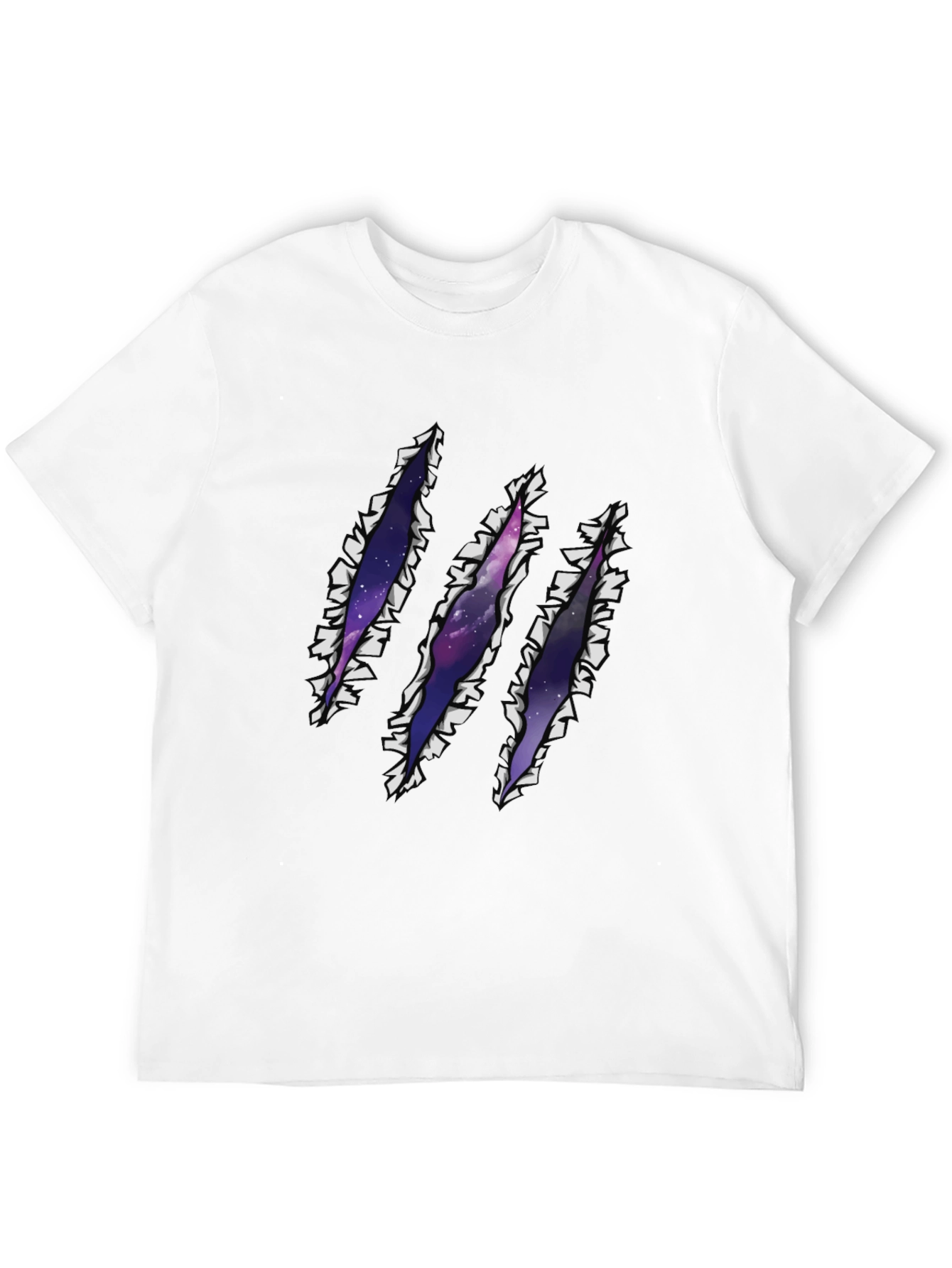 Galaxy Rip T-Shirt - Claw Mark Space Design