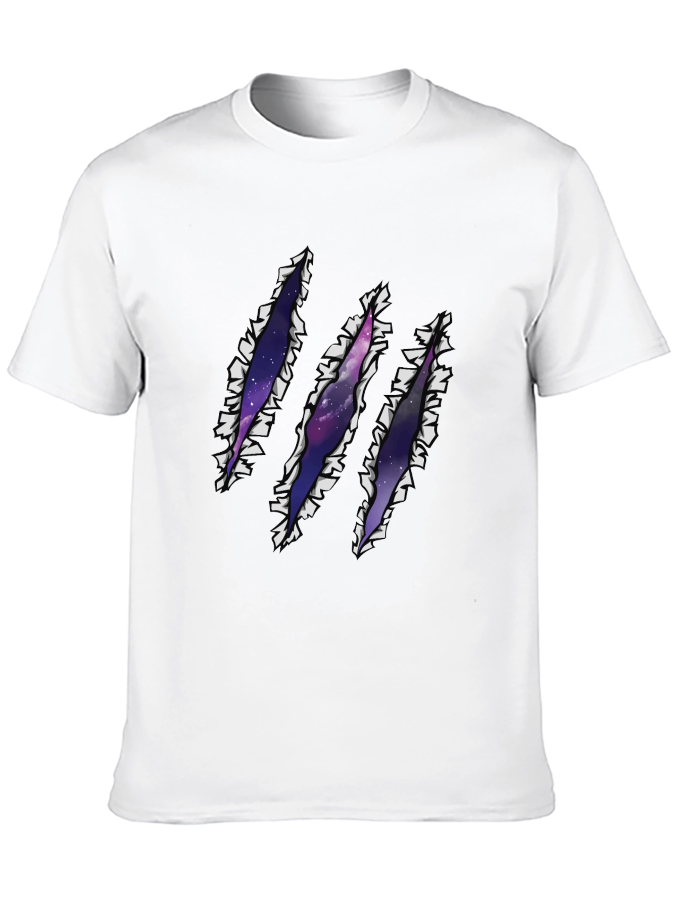 Galaxy Rip T-Shirt - Claw Mark Space Design