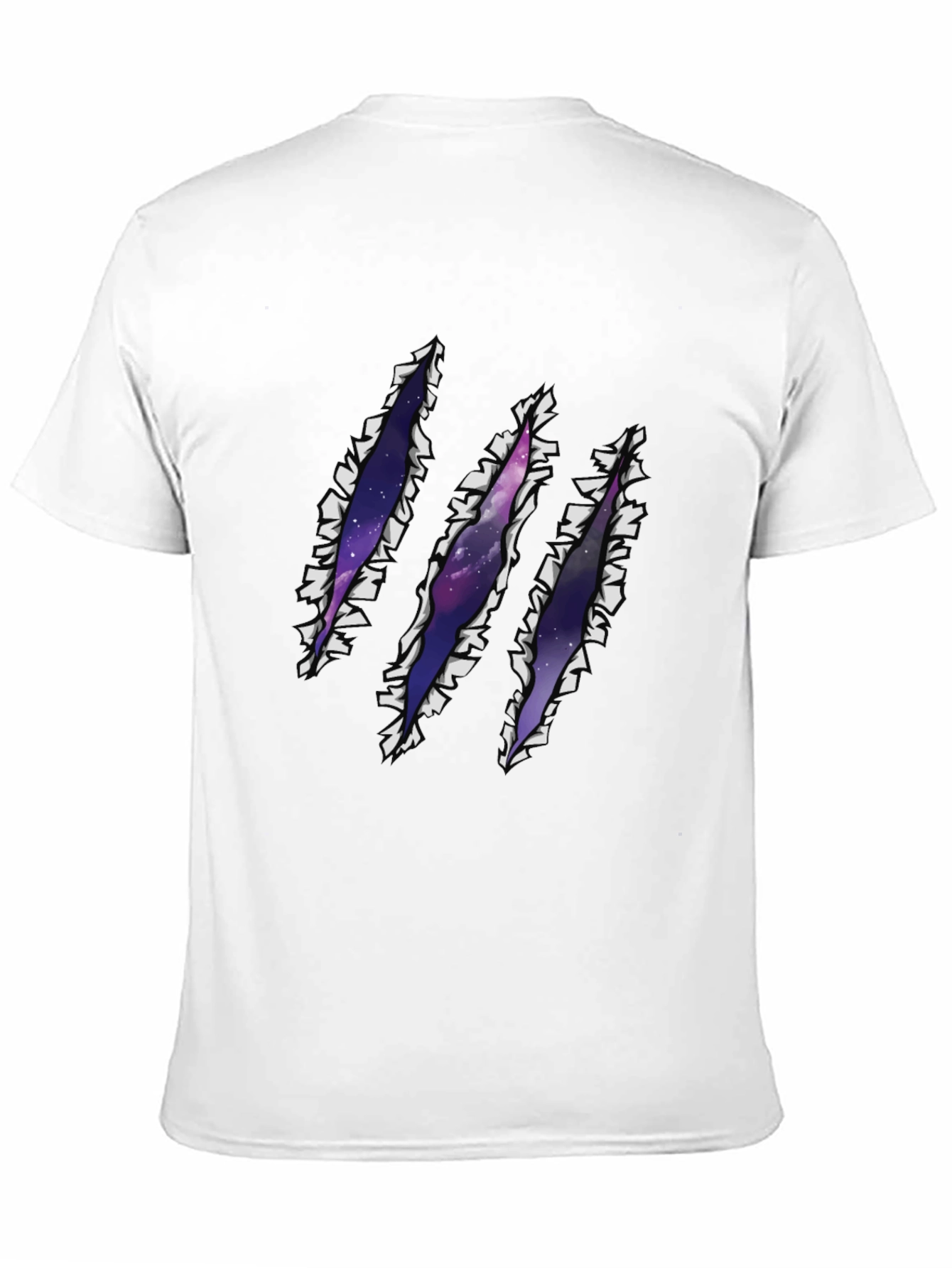 Galaxy Rip T-Shirt - Claw Mark Space Design