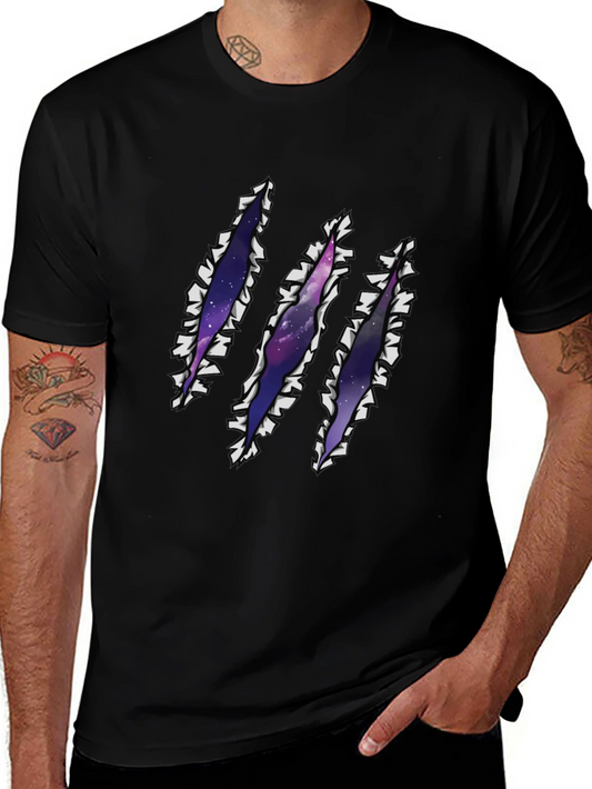 Galaxy Rip T-Shirt - Claw Mark Space Design