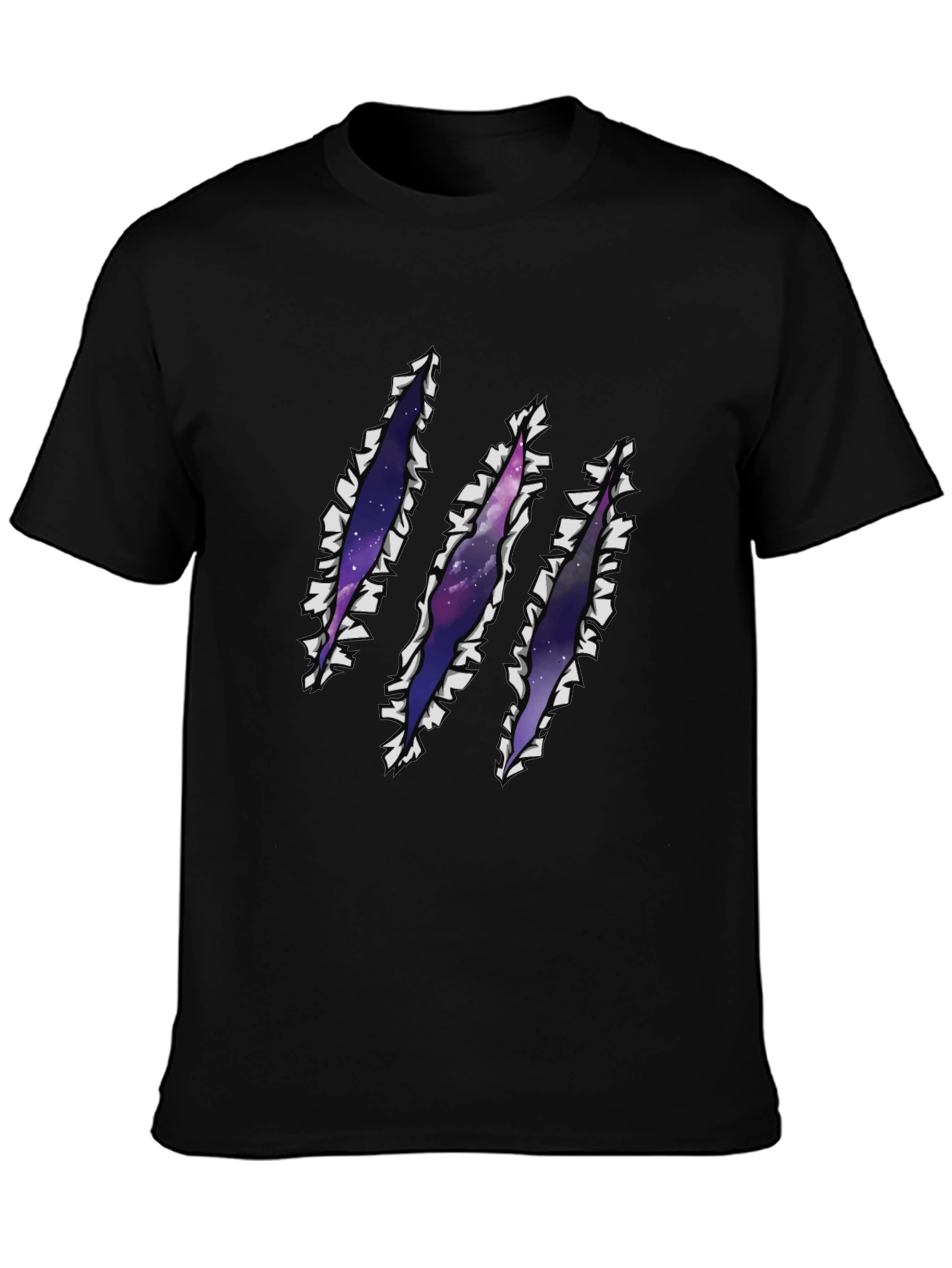Galaxy Rip T-Shirt - Claw Mark Space Design