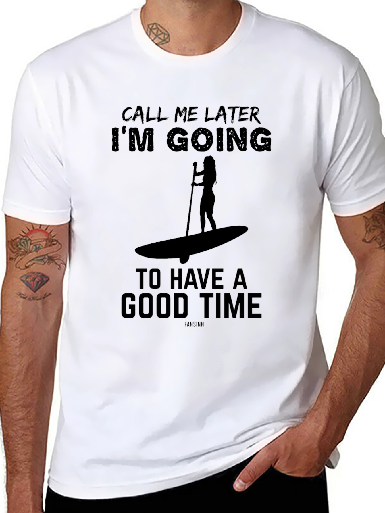 Call Me Later Paddle Boarding Graphic Tee