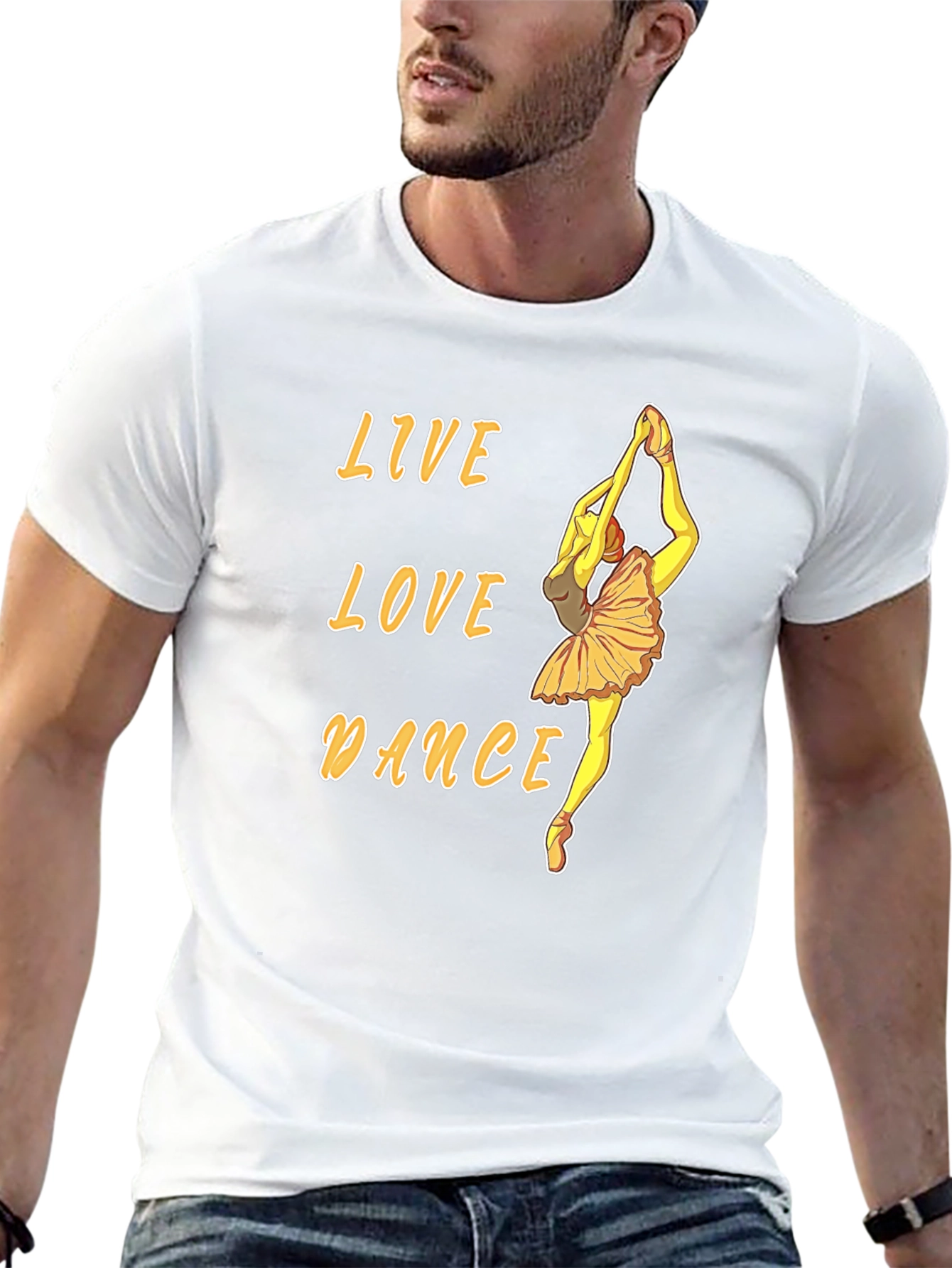 Live Love Dance Ballet Graphic T-Shirt