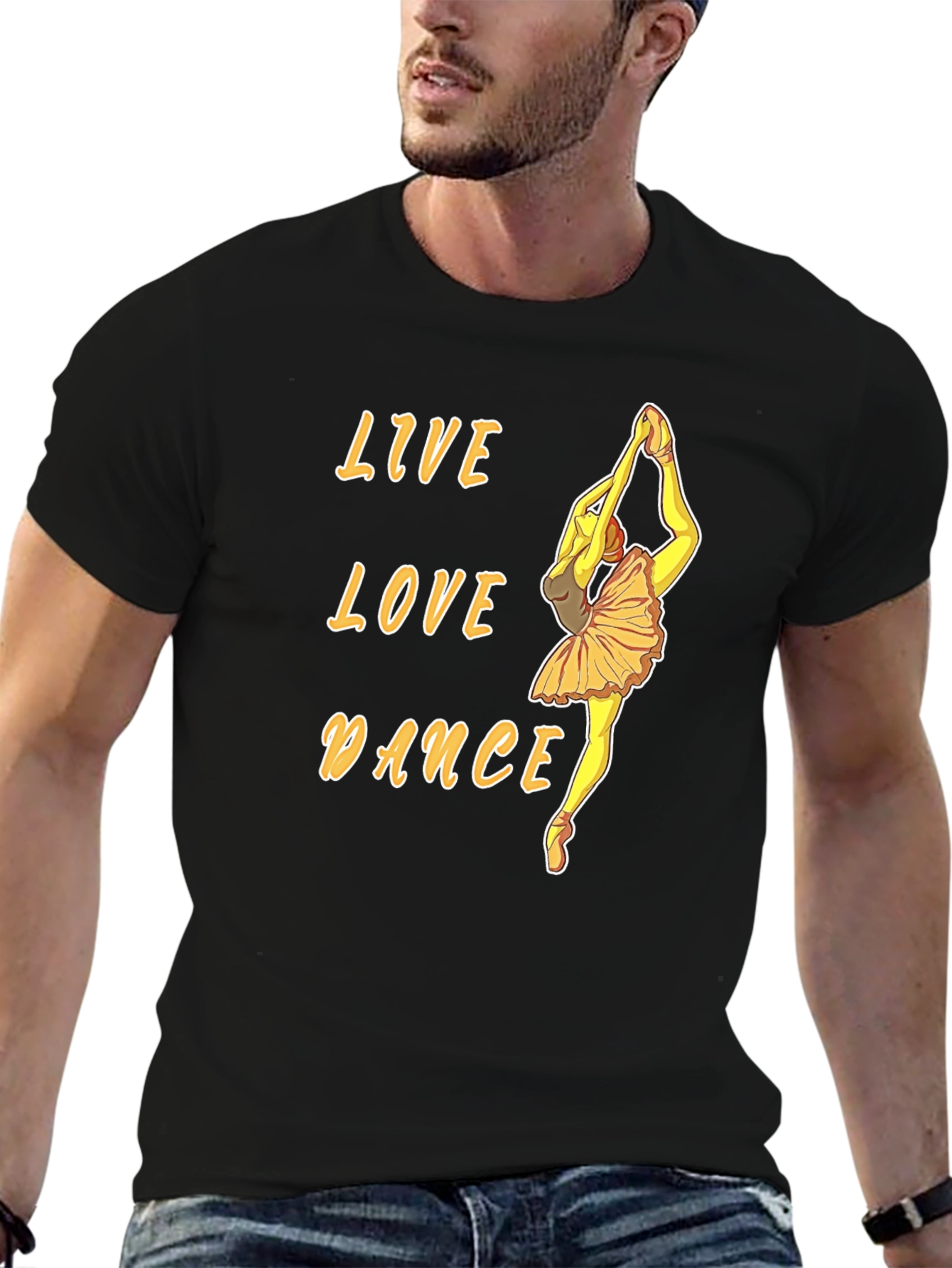 Live Love Dance Ballet Graphic T-Shirt