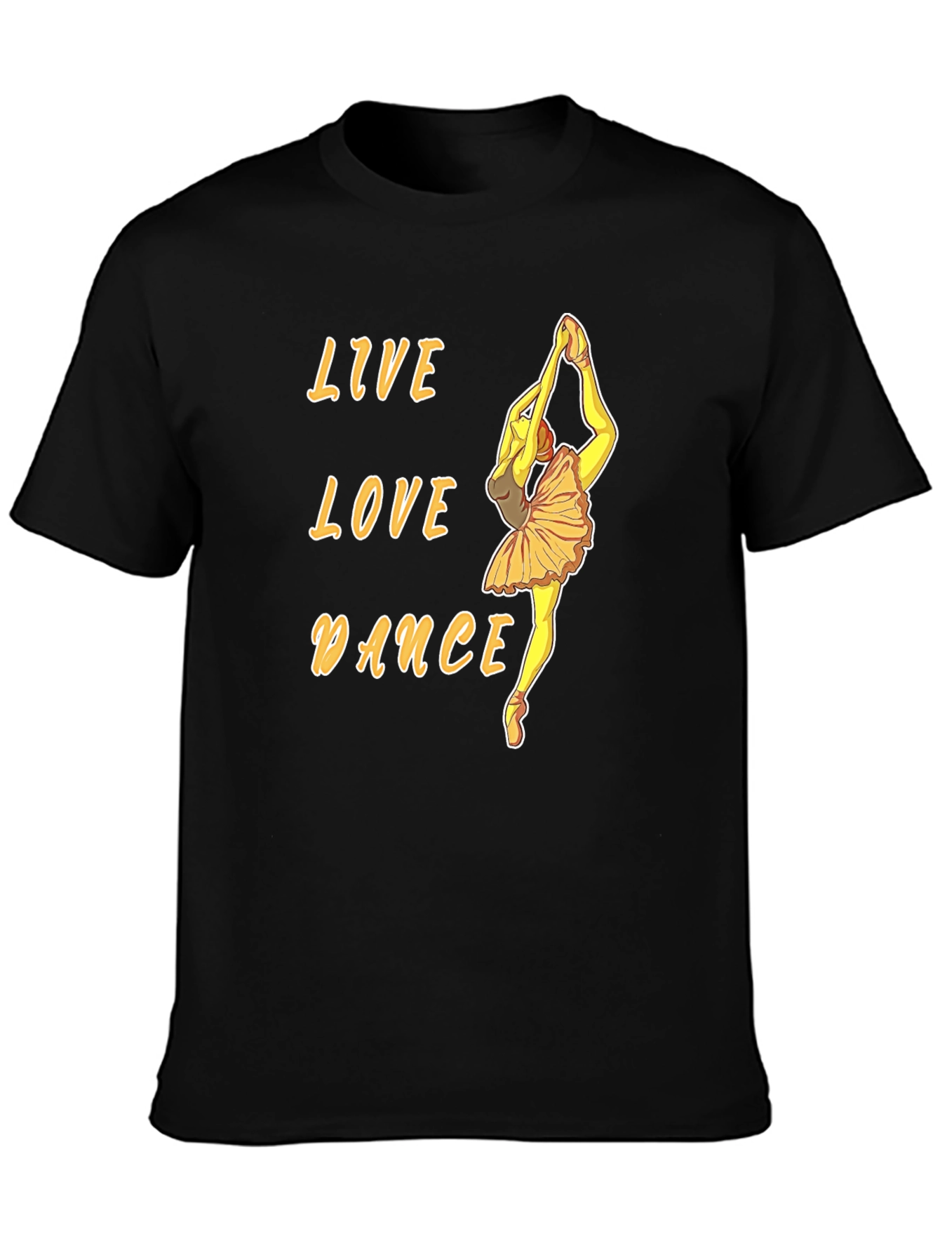 Live Love Dance Ballet Graphic T-Shirt