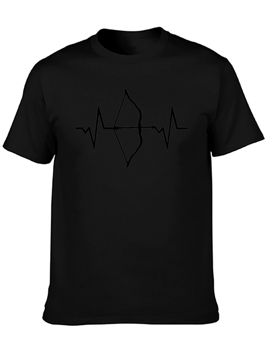 Archer Heartbeat T-Shirt - Black Cotton Blend