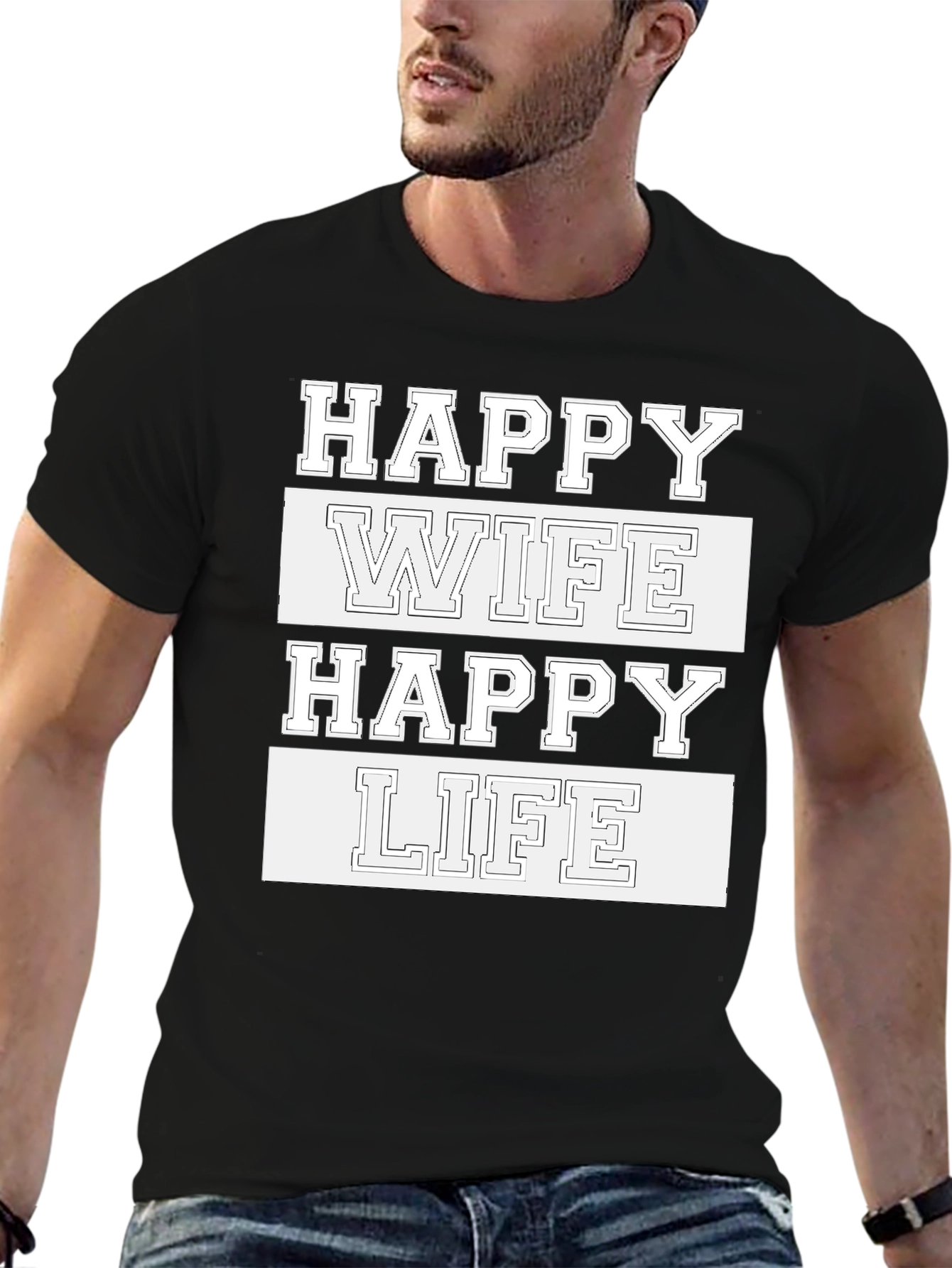 Happy Wife Happy Life Graphic Tee