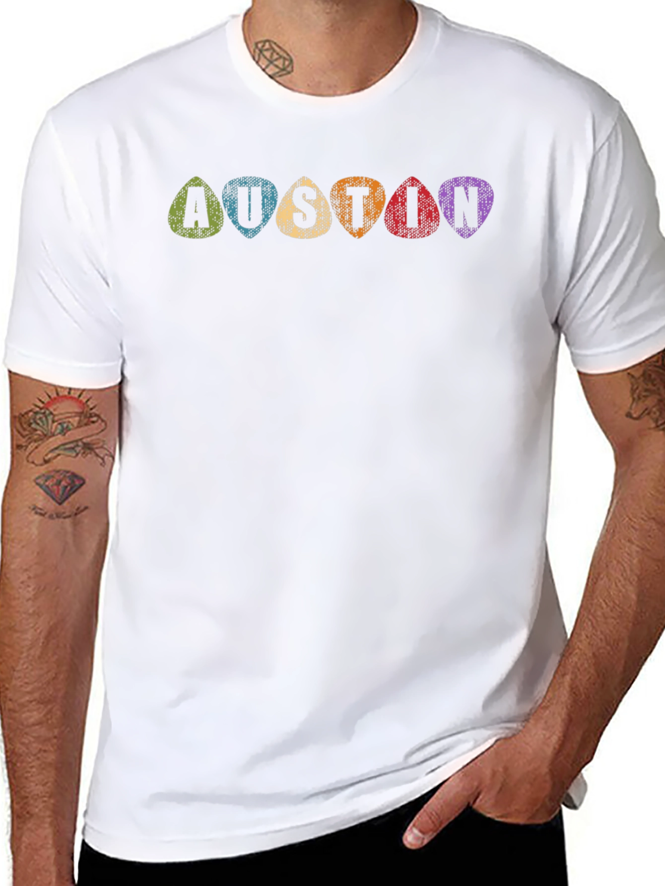 Austin Guitar Pick T-Shirt