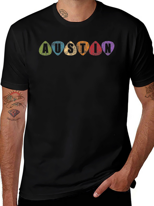 Austin Guitar Pick T-Shirt