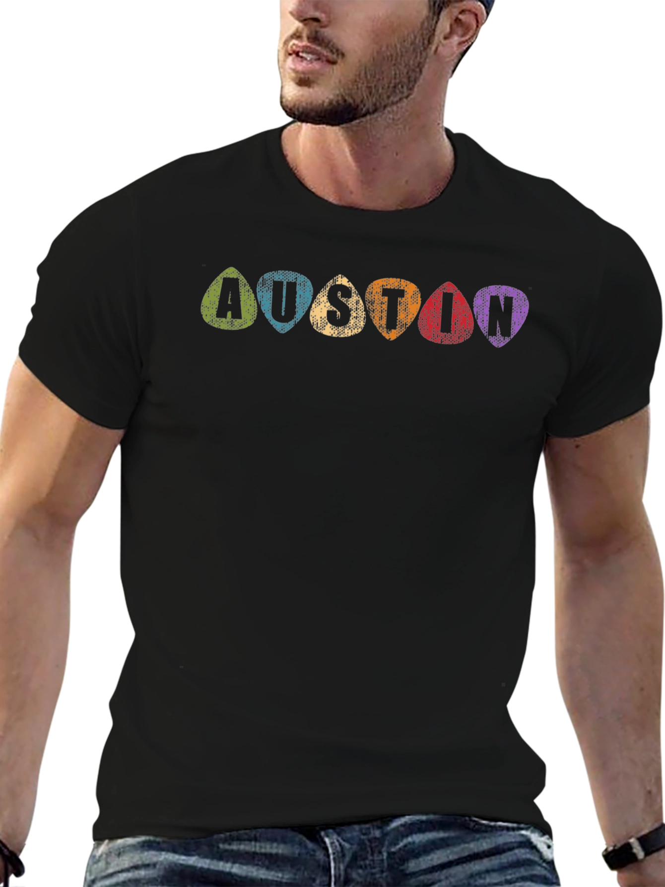 Austin Guitar Pick T-Shirt