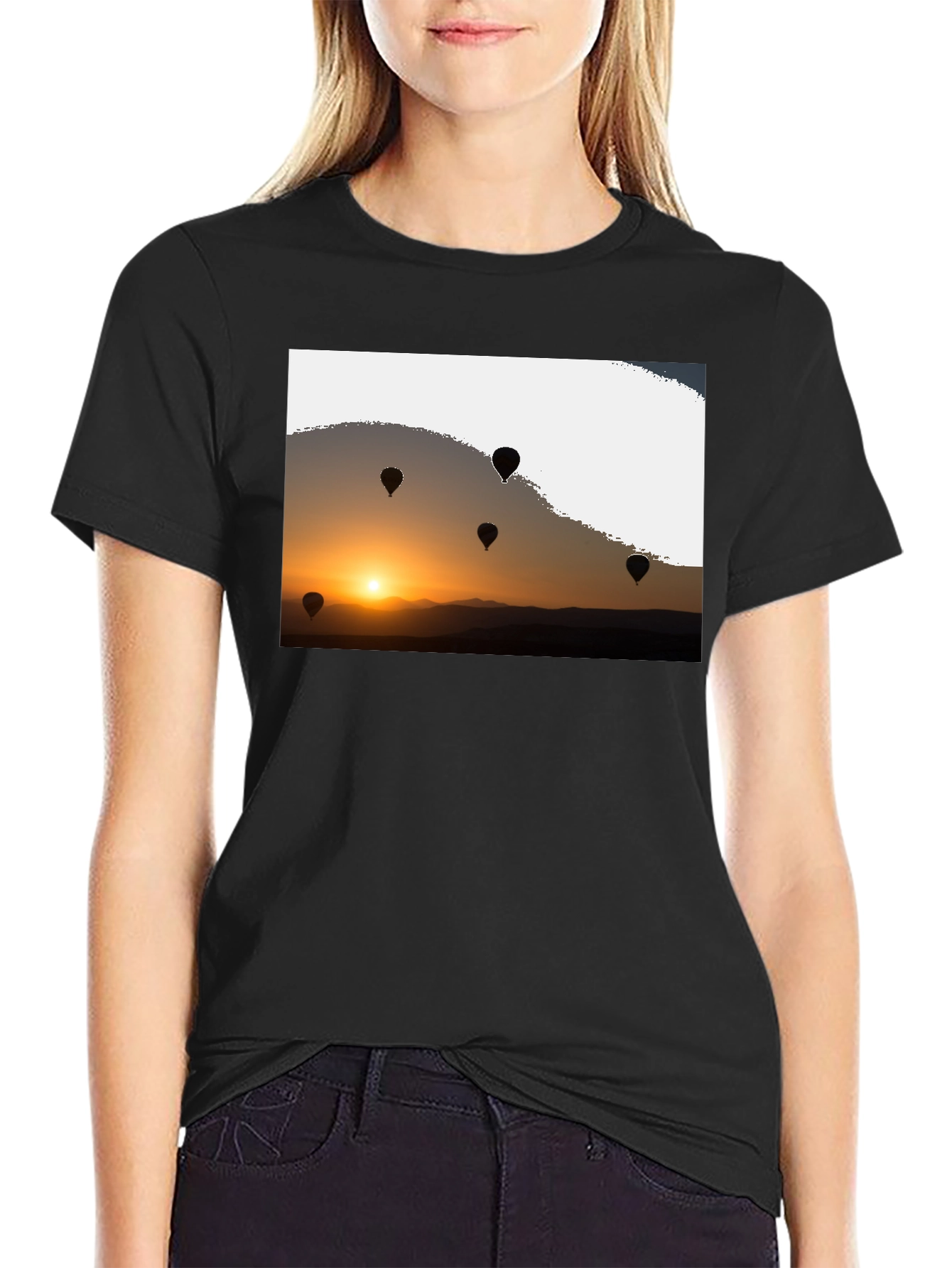 Sunset Balloon Ride Tee