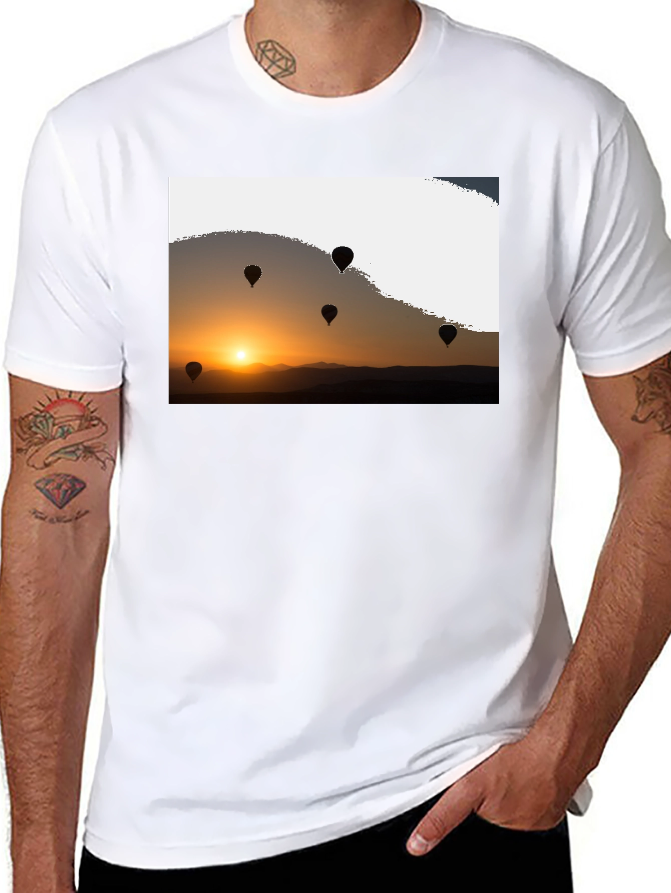 Sunset Balloon Ride Tee