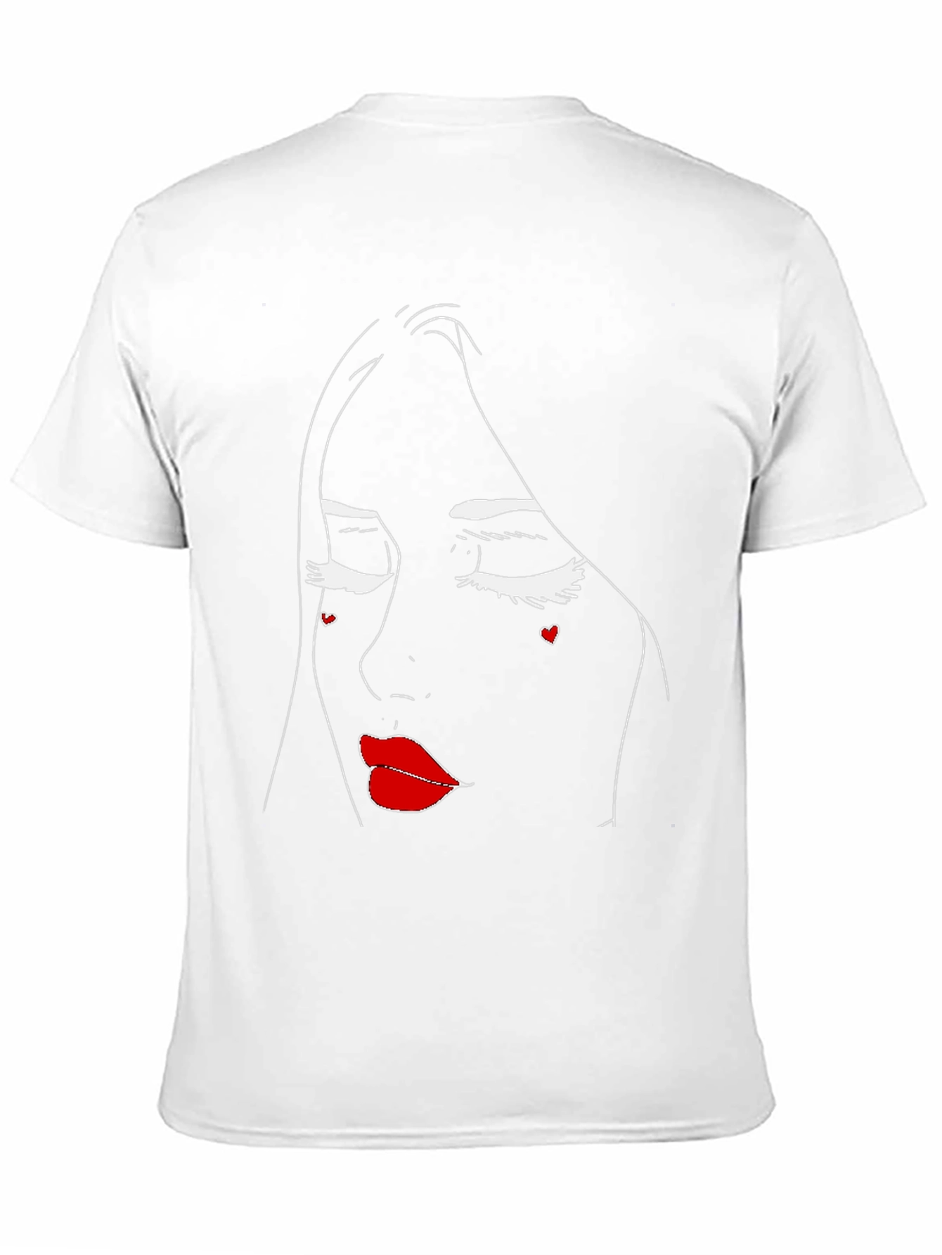 Abstract Face Black T-Shirt